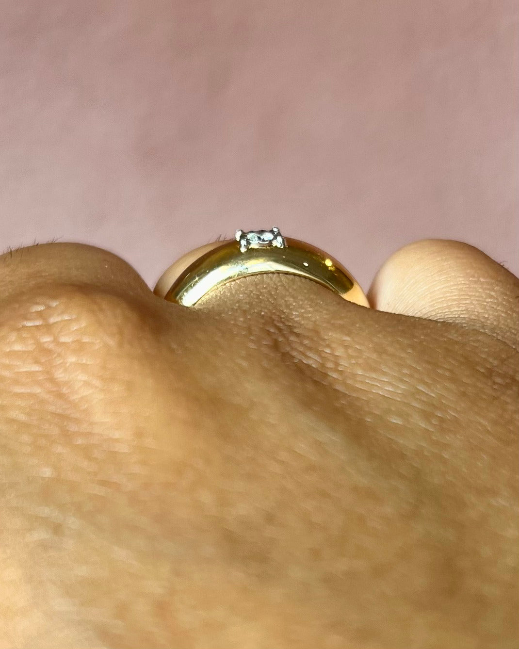 Bague Jonc Diamant "Clémentine"