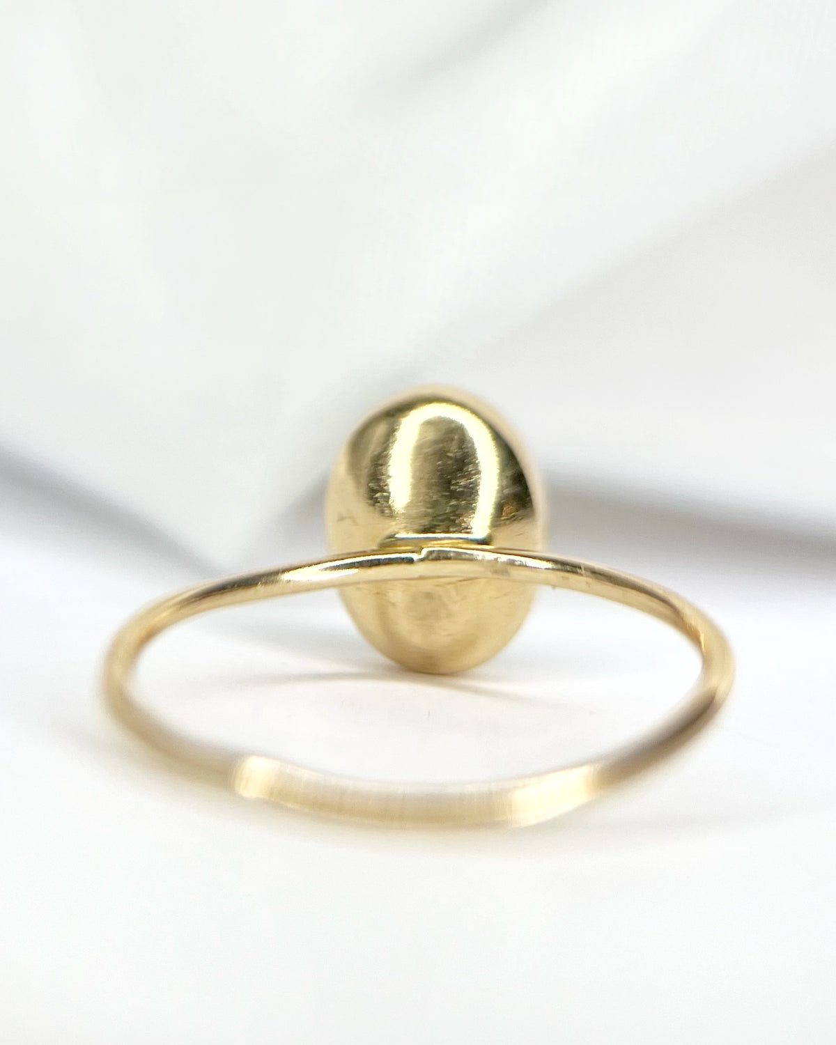 Anillo solitario de ónix y diamante «Joline»