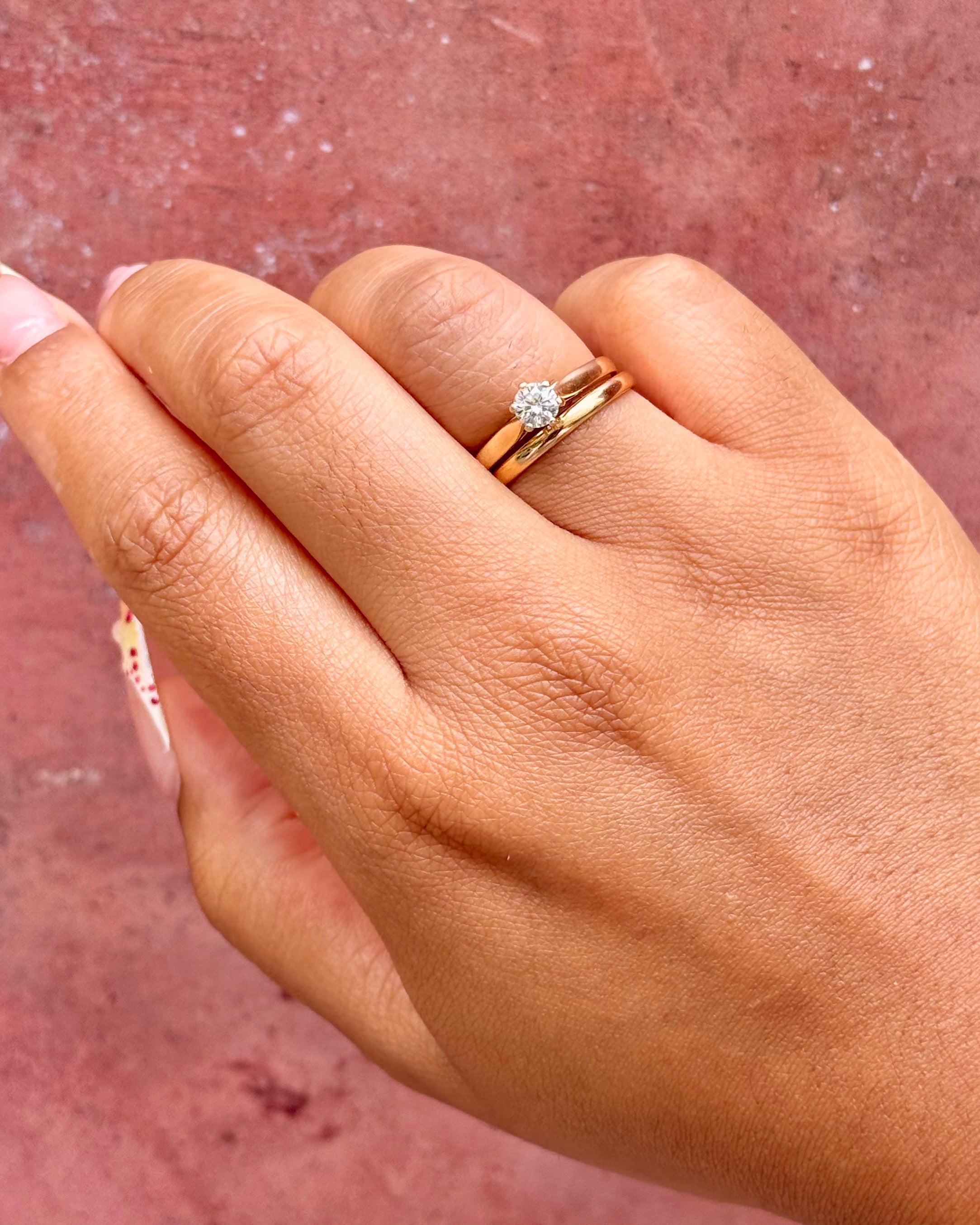 Anillo solitario de diamante de 0.35 quilates H/VS «Odile»