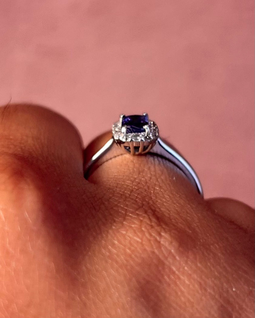 Bague Marguerite Saphir & Diamants "Henriette"