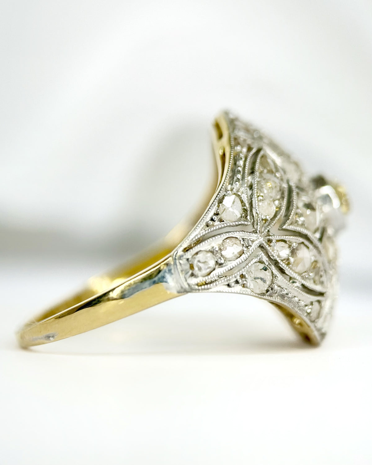 Bague Art-Déco Diamants 0.87 carat "Zeya"