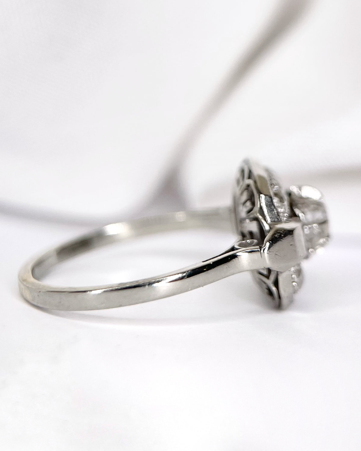 Anillo art déco con diamantes de 0.25 quilates "Ulysse"