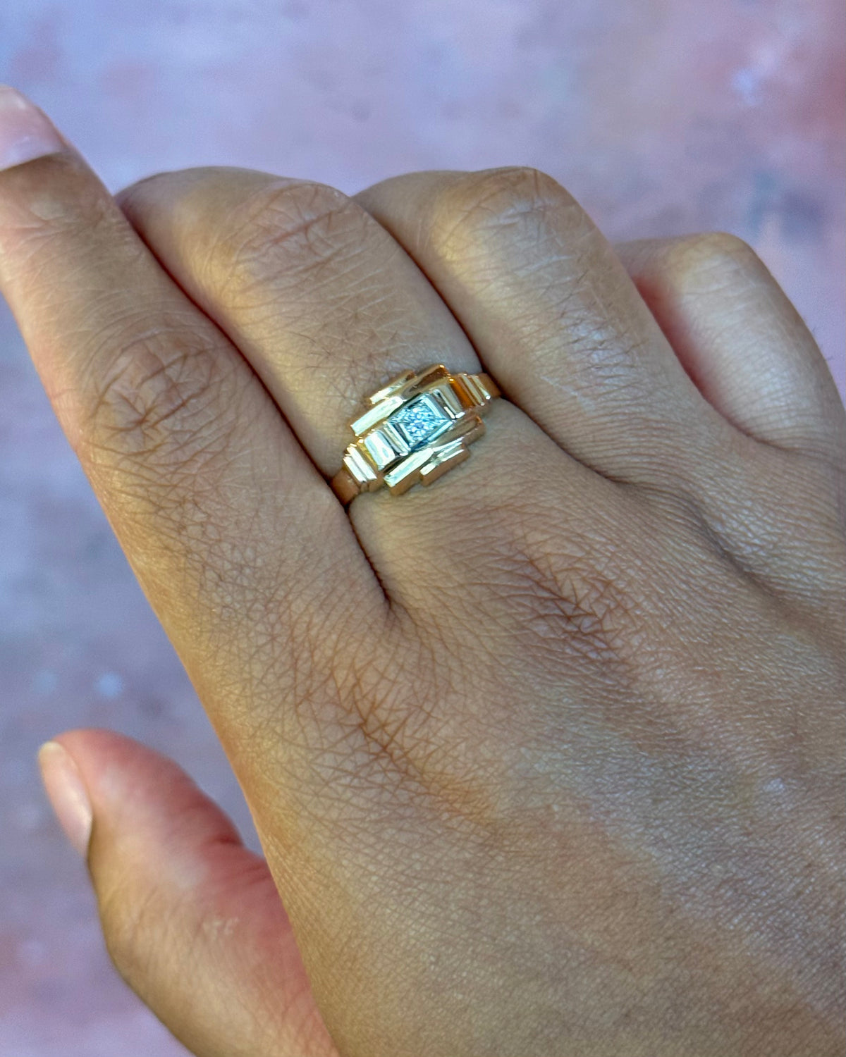 Bague Tank Diamant "Lise"