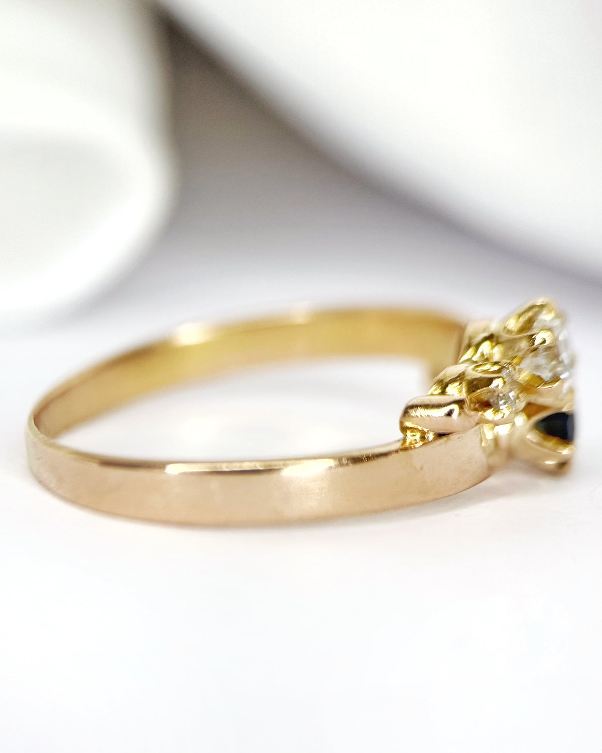 Bague Toi & Moi Saphir & Diamants "Clothilde"