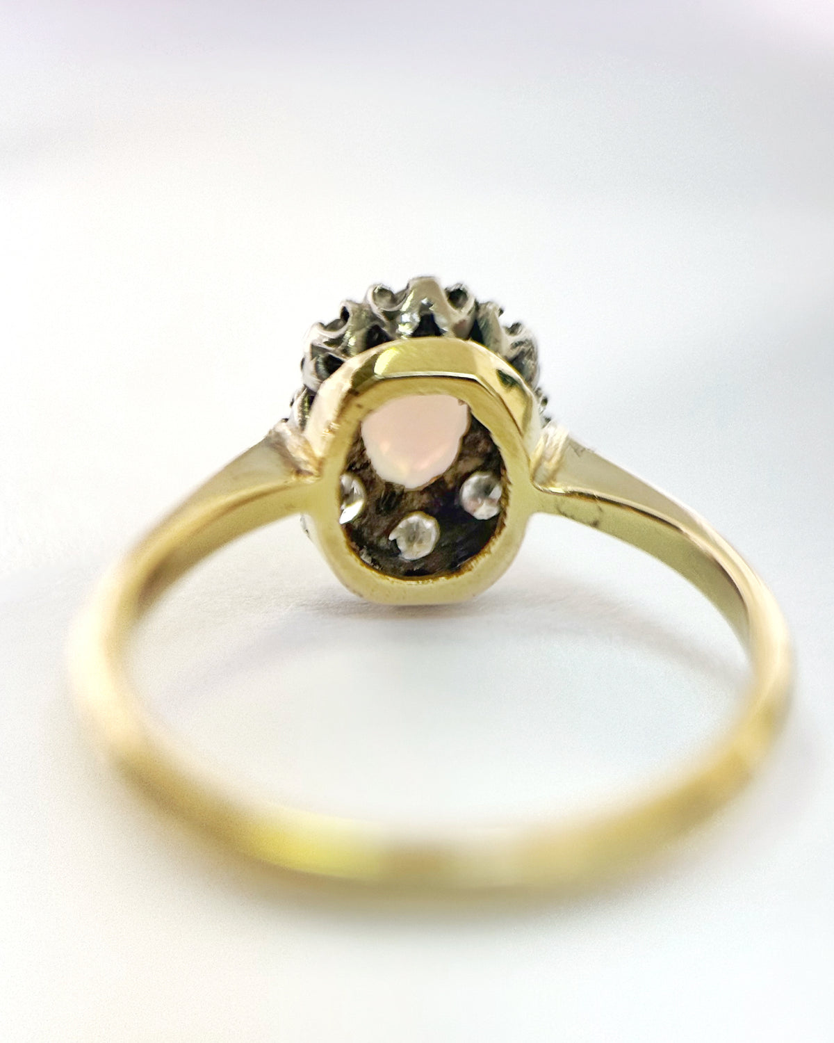 Bague Marguerite Opale & Diamants "Victoire"