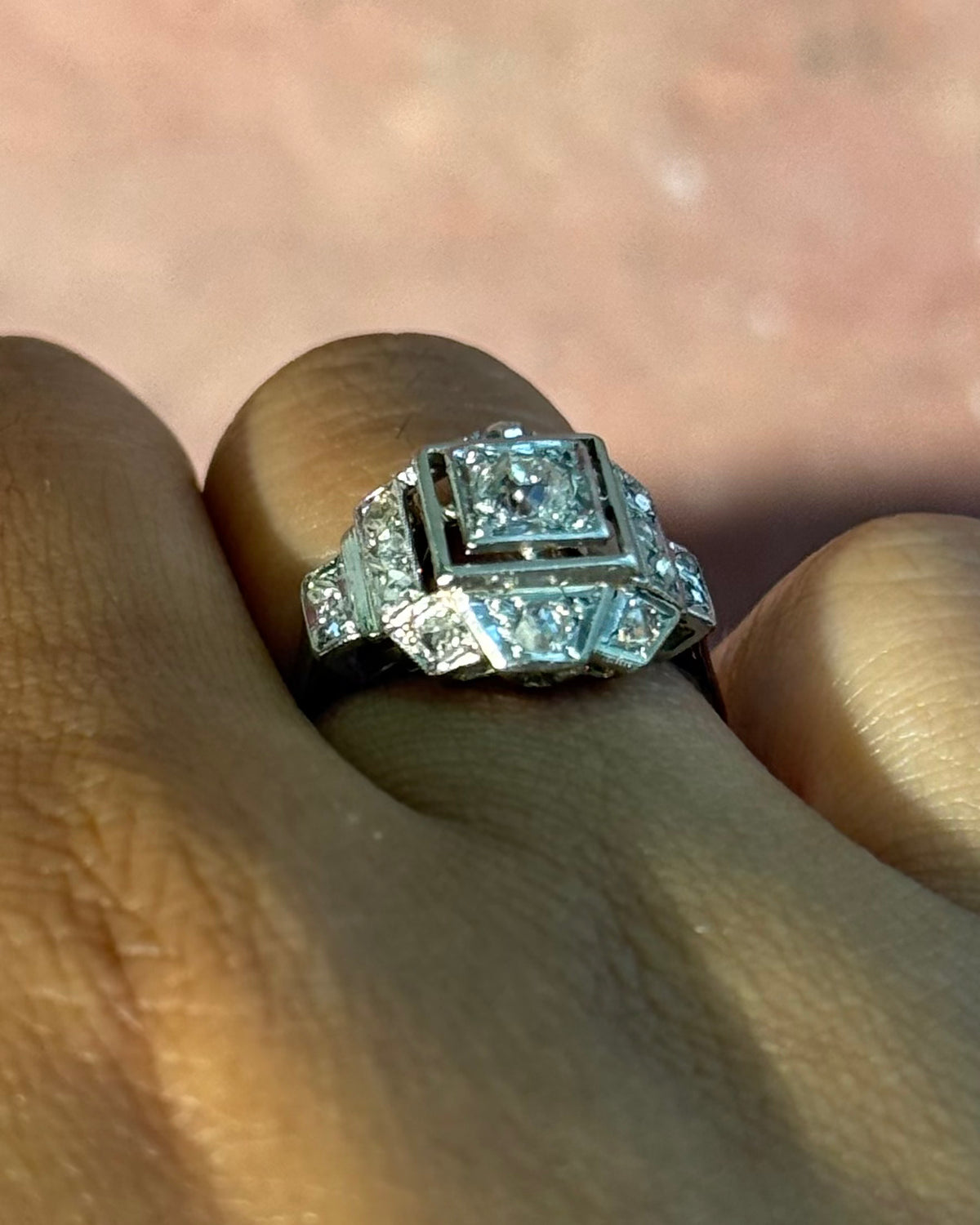 Bague Art-Déco Diamants "Ninon"