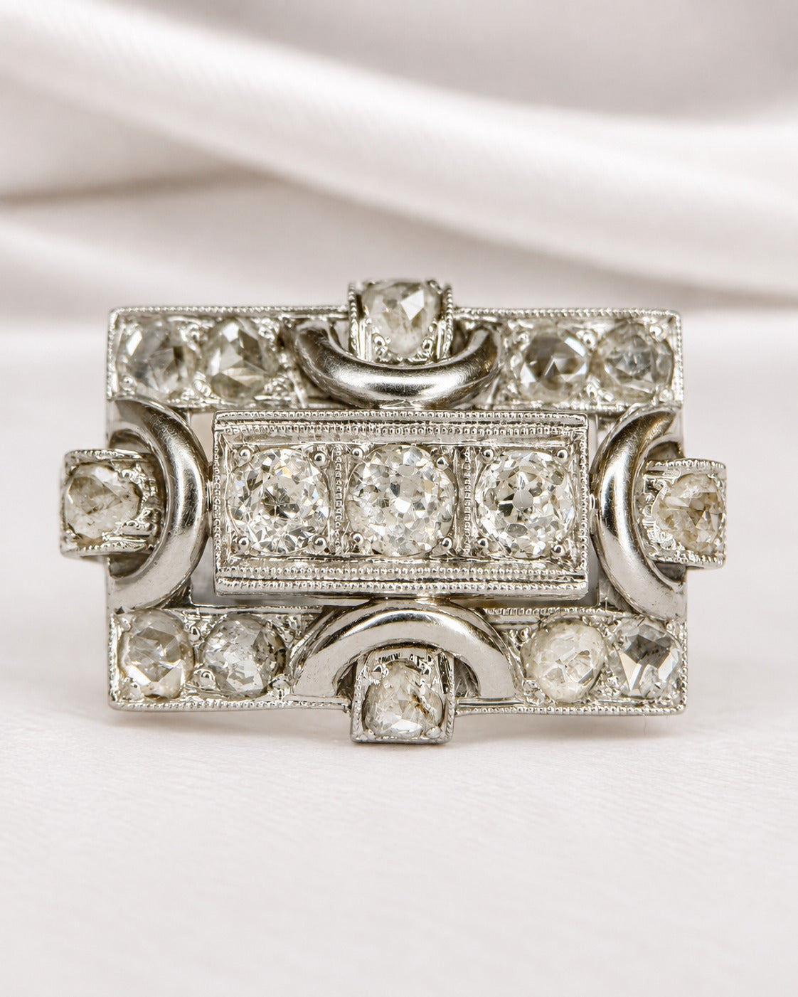 Bague Tank Diamants 0.96 carat & or 8.64g "Elodie"
