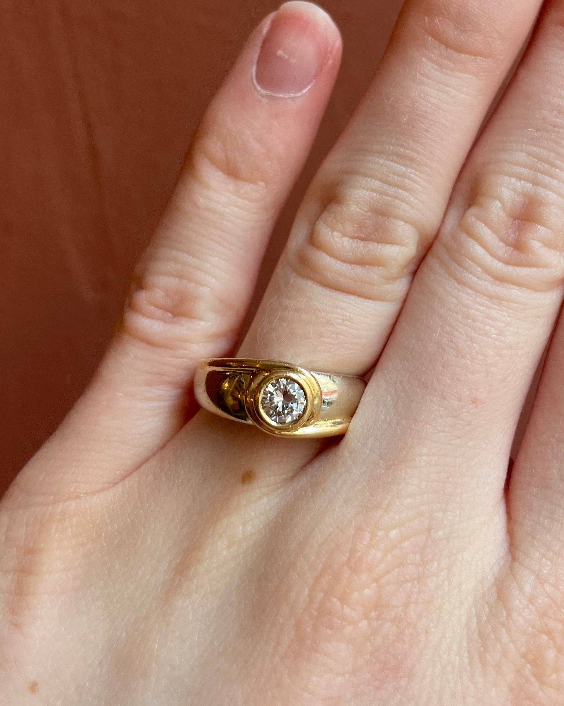Bague Jonc Diamant 0.33 carat "Mika"