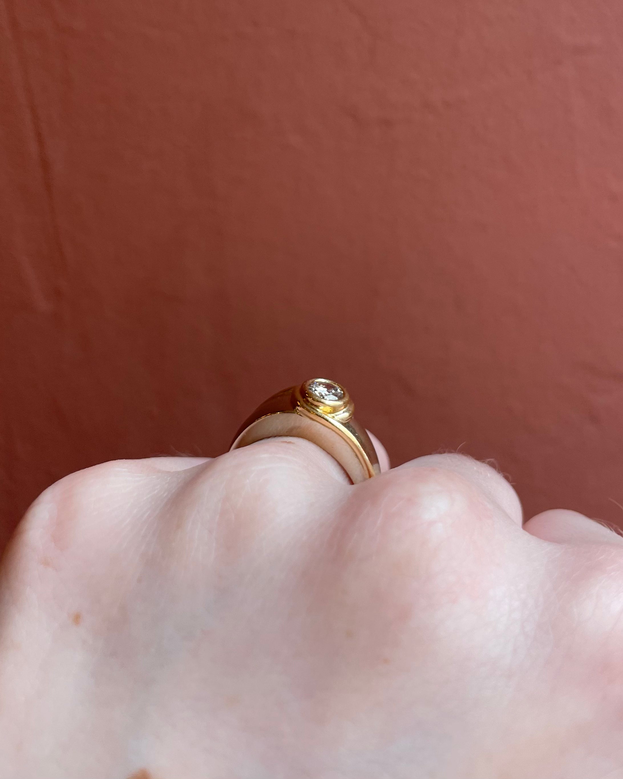 Bague Jonc Diamant 0.33 carat "Mika"
