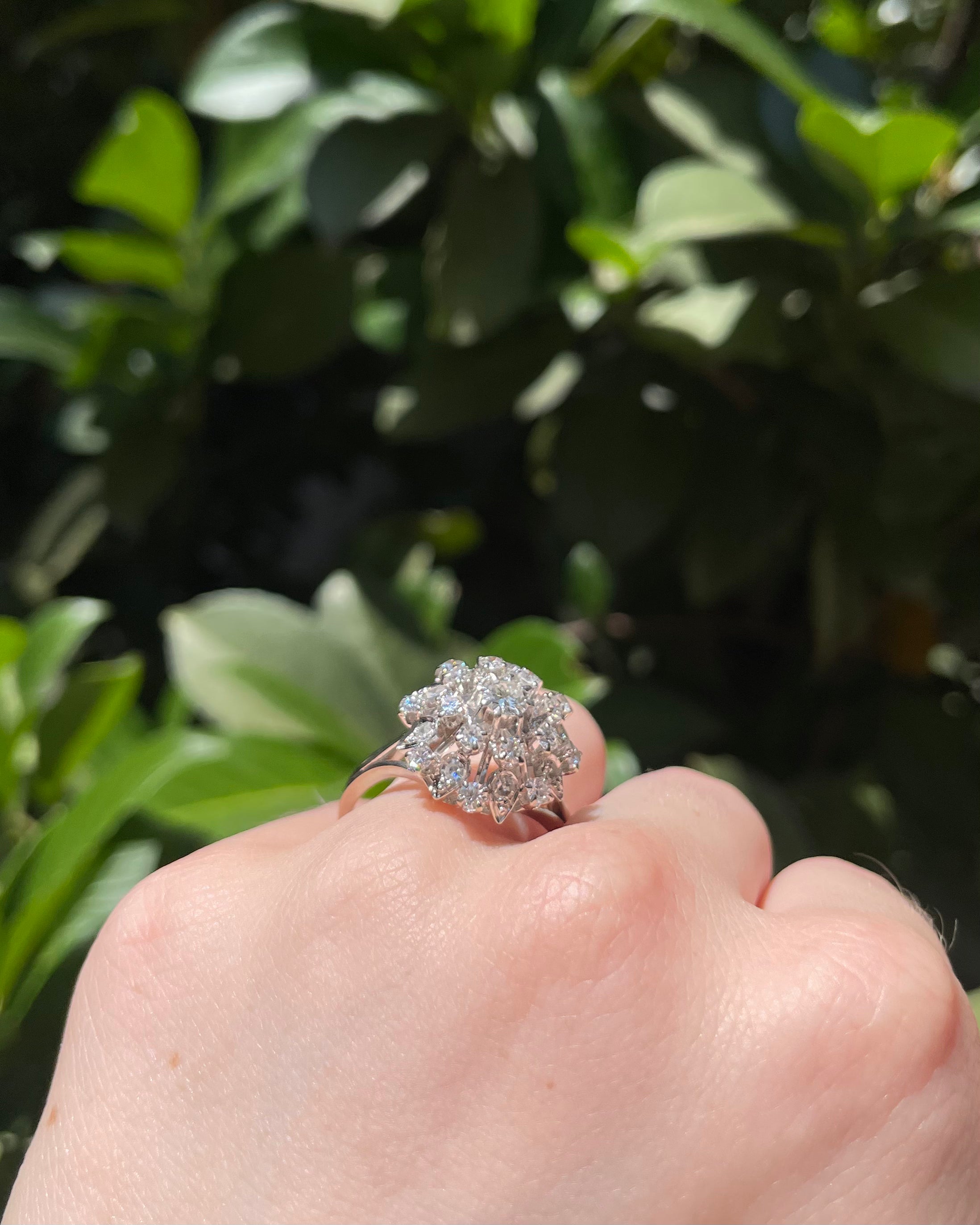 Bague Marguerite 24 Diamants 1.34 carat "Philomène"