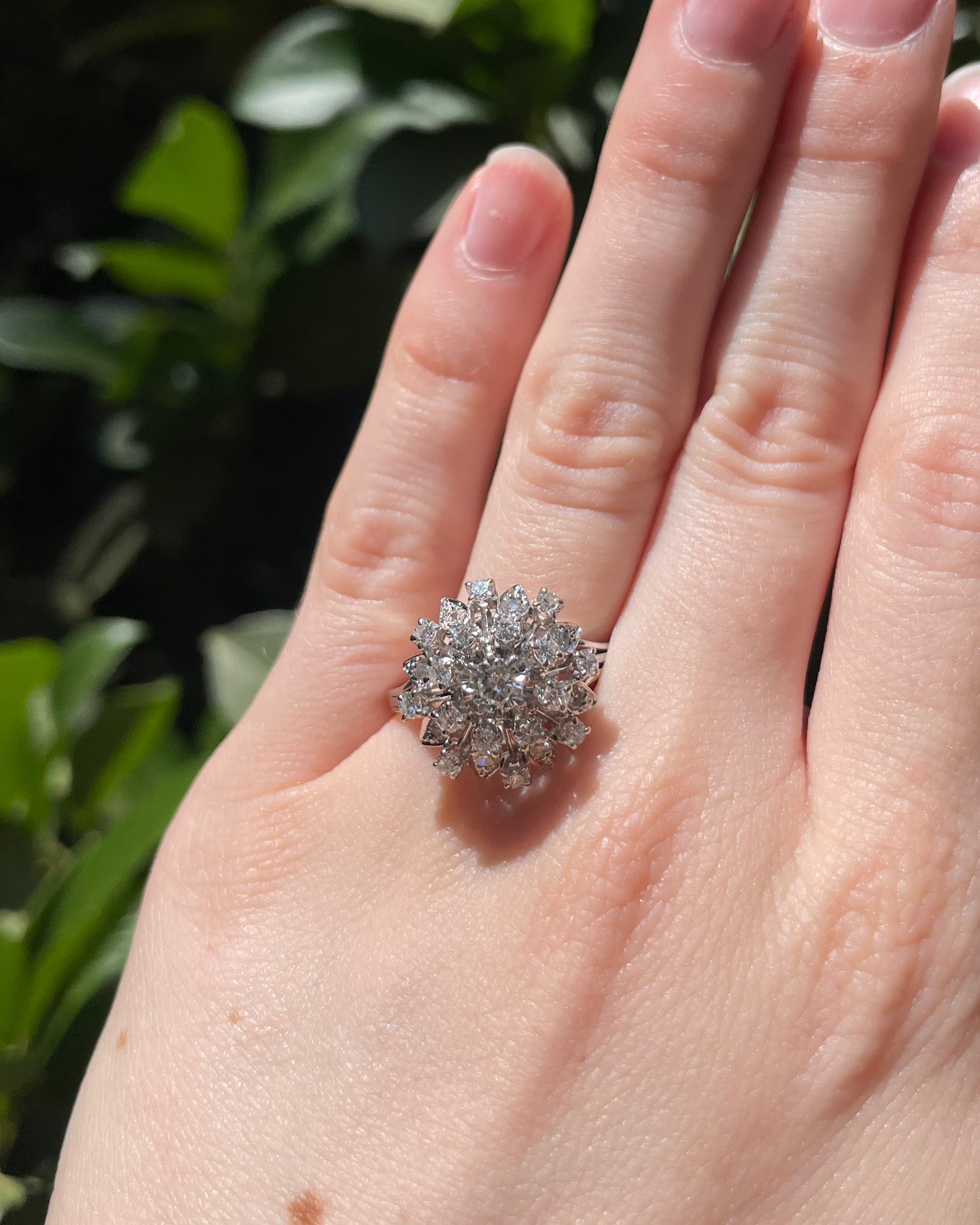 Bague Marguerite 24 Diamants 1.34 carat "Philomène"