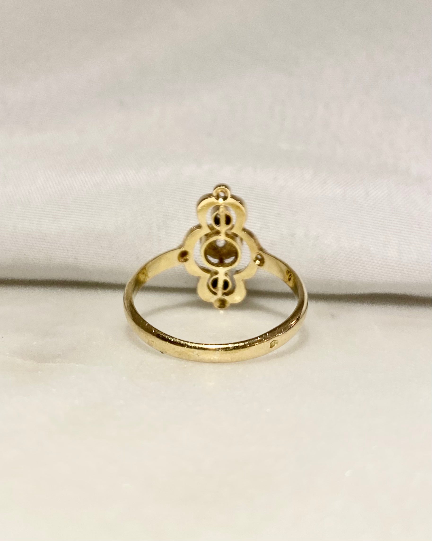 Bague Marquise Art-Deco Diamants "Doria"