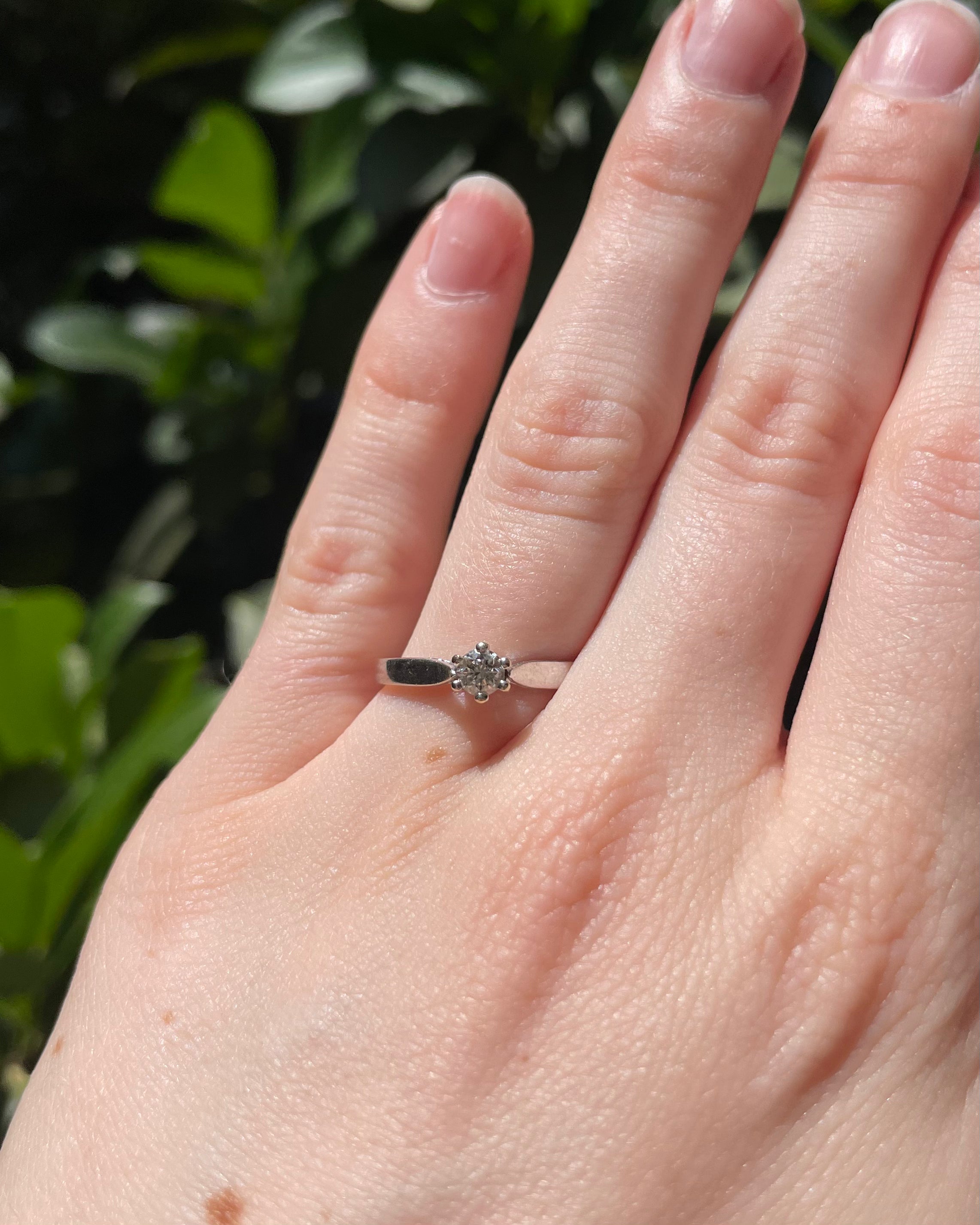 Bague Solitaire Diamant 0.20 carat "Zélie"