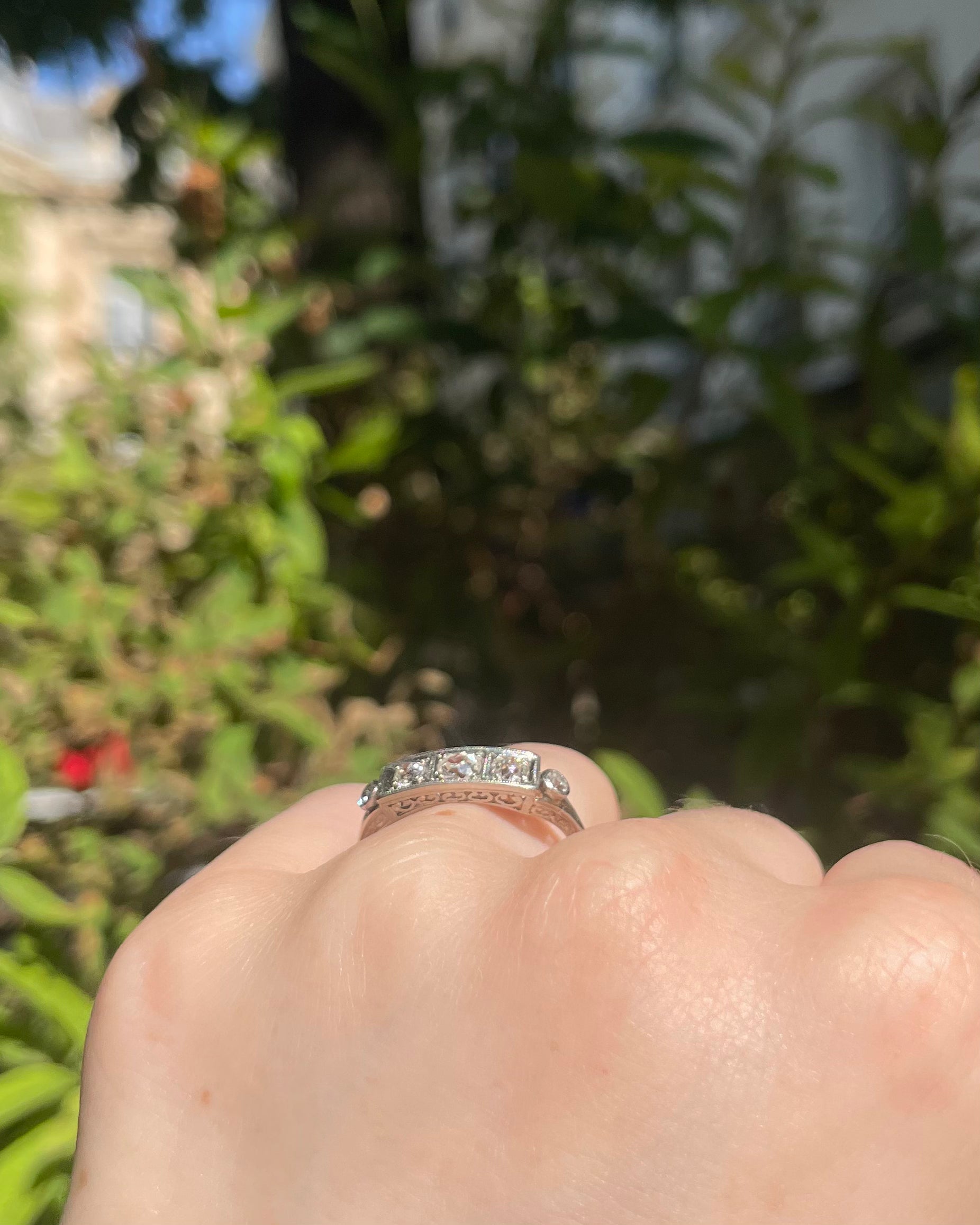 Bague Art-Déco Diamants 0.41 carat "Melissa"