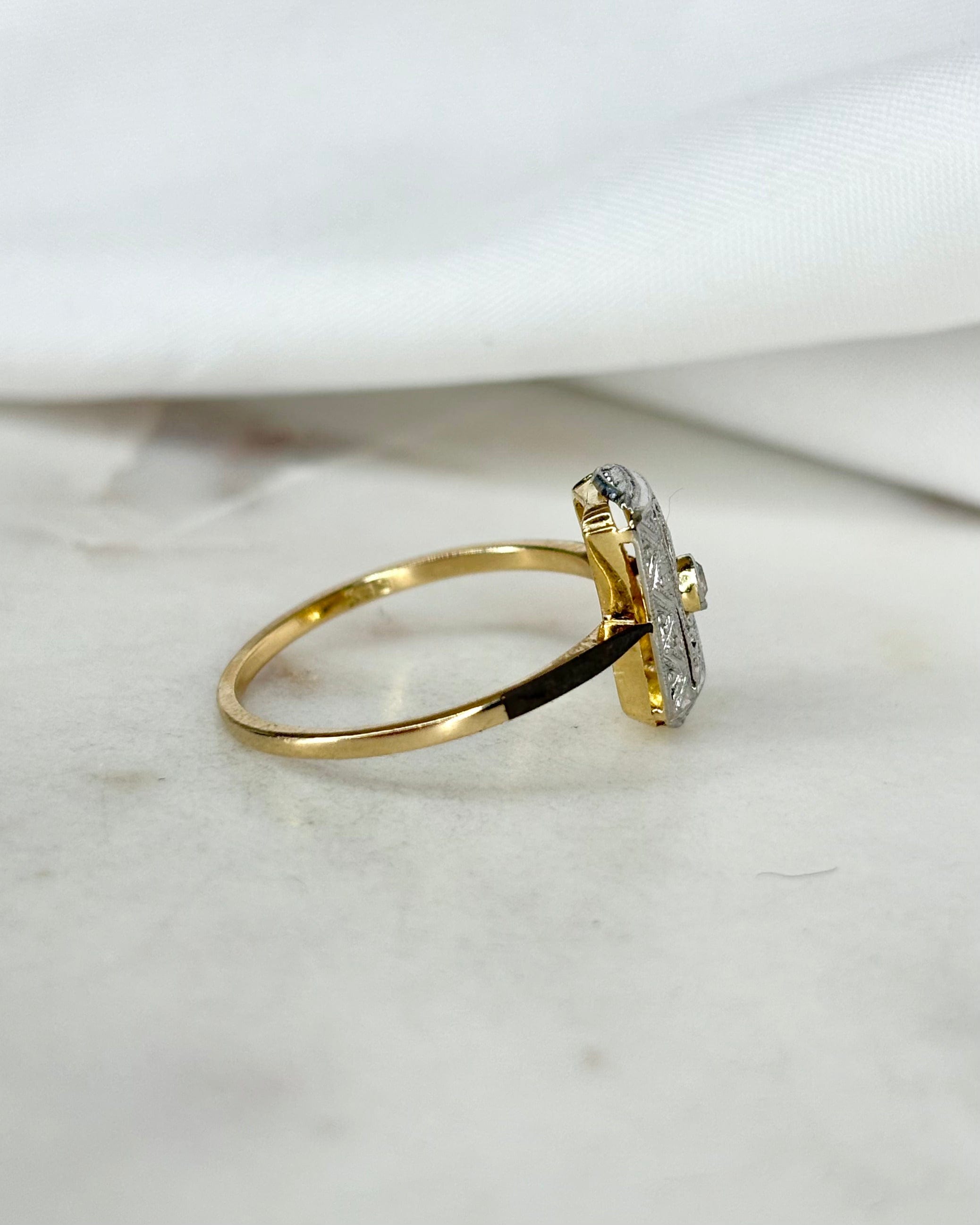 Bague Art Déco Diamant "Adélie"