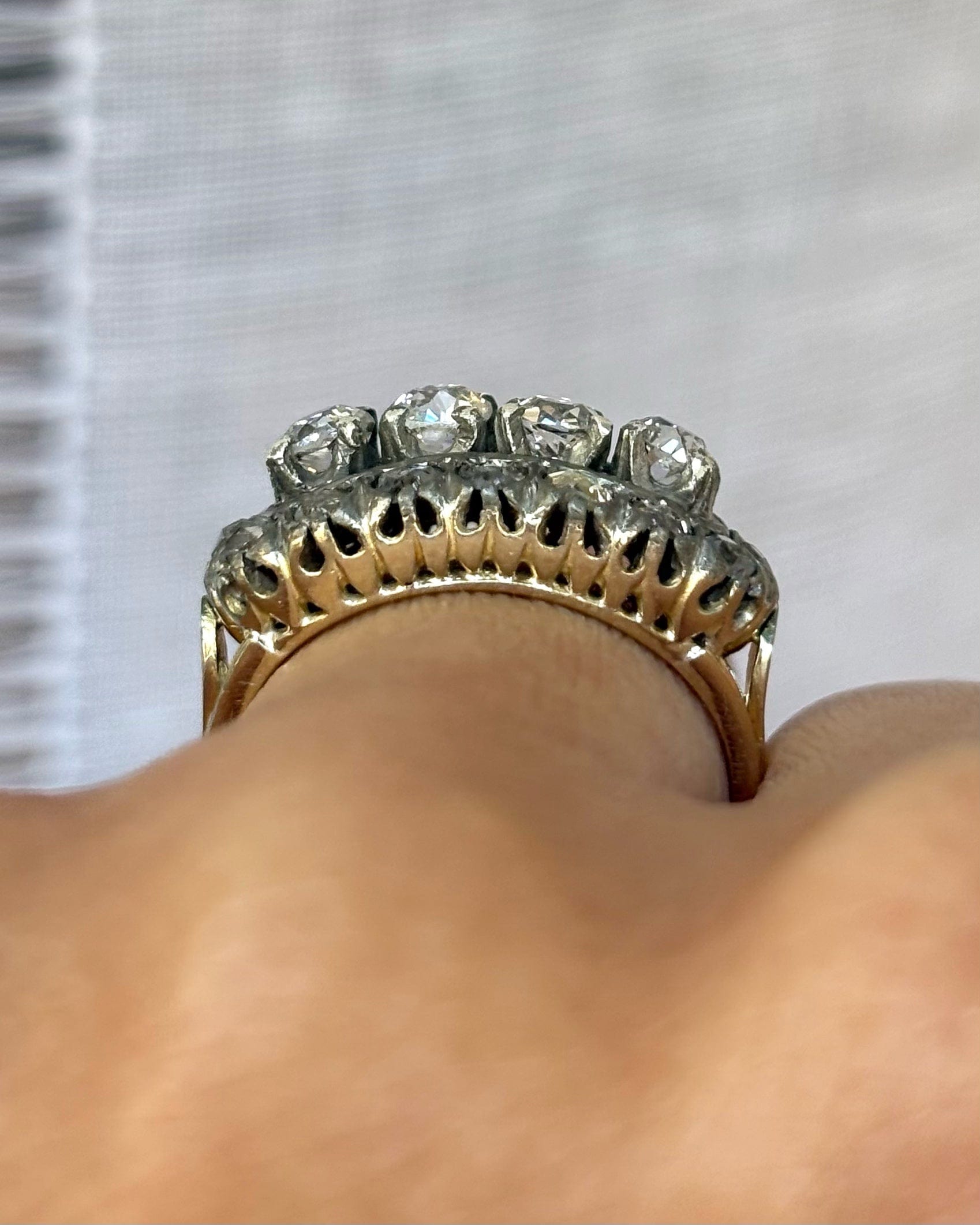 Bague Art Déco Diamants 0.92 carat "Aglaé"
