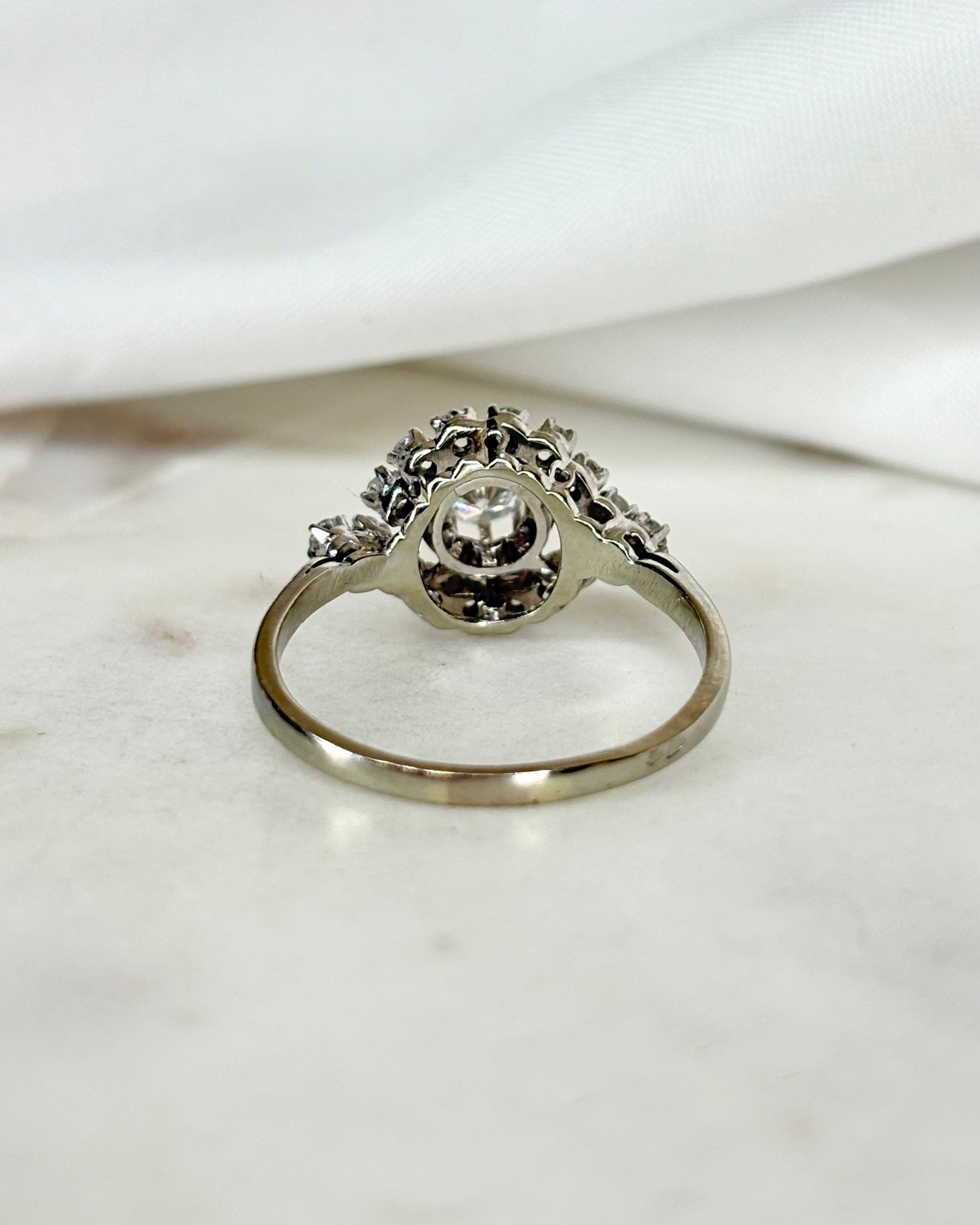 Bague Art Déco Diamants 0.85 carat "Cassiopée"