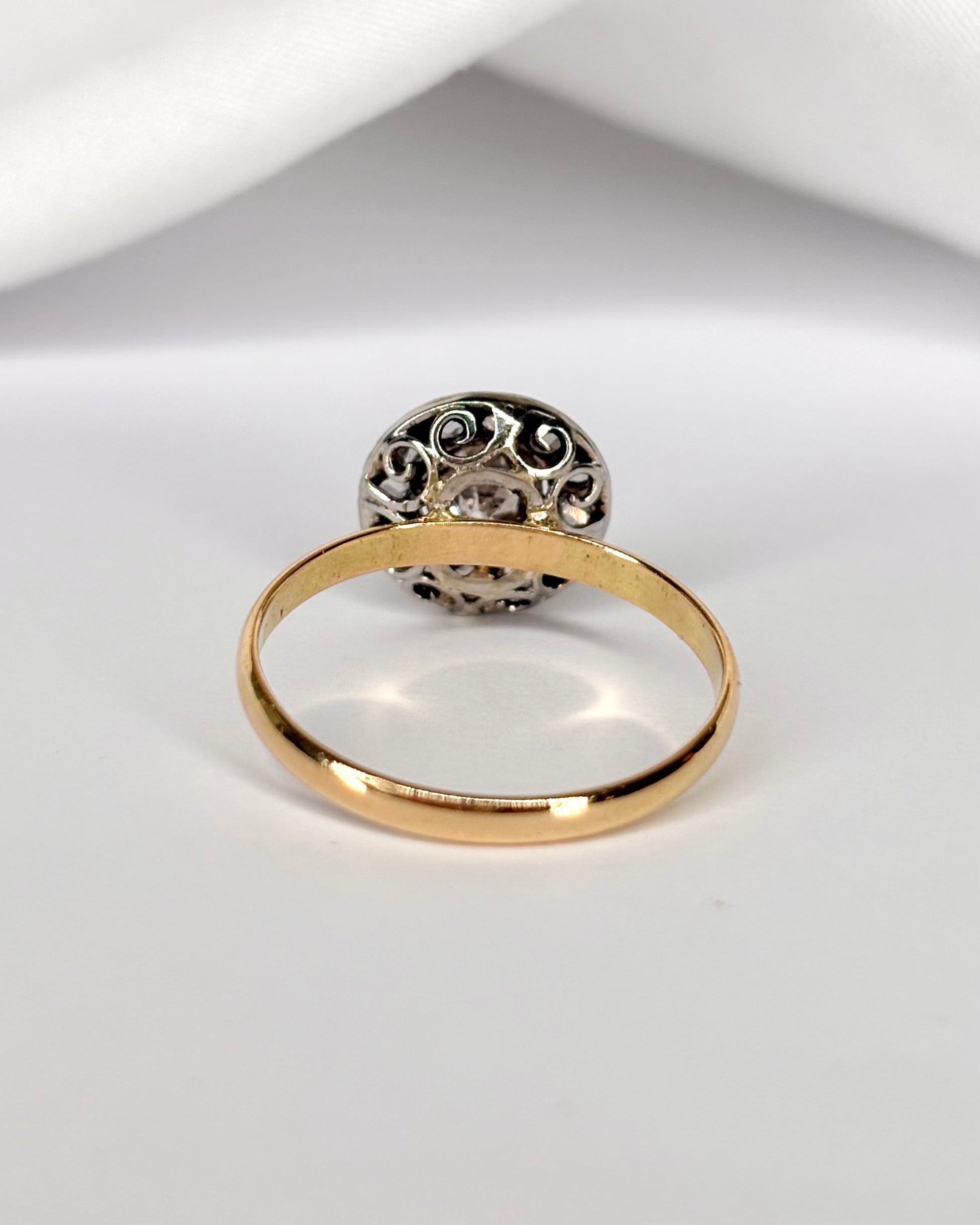 Anillo Art Déco Diamantes 0,52 quilates "Calvi"