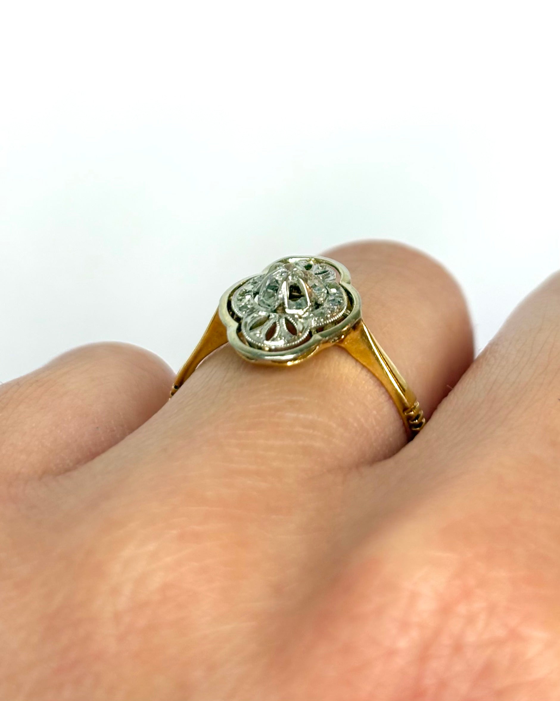 Bague Art Déco Diamants "Emily"