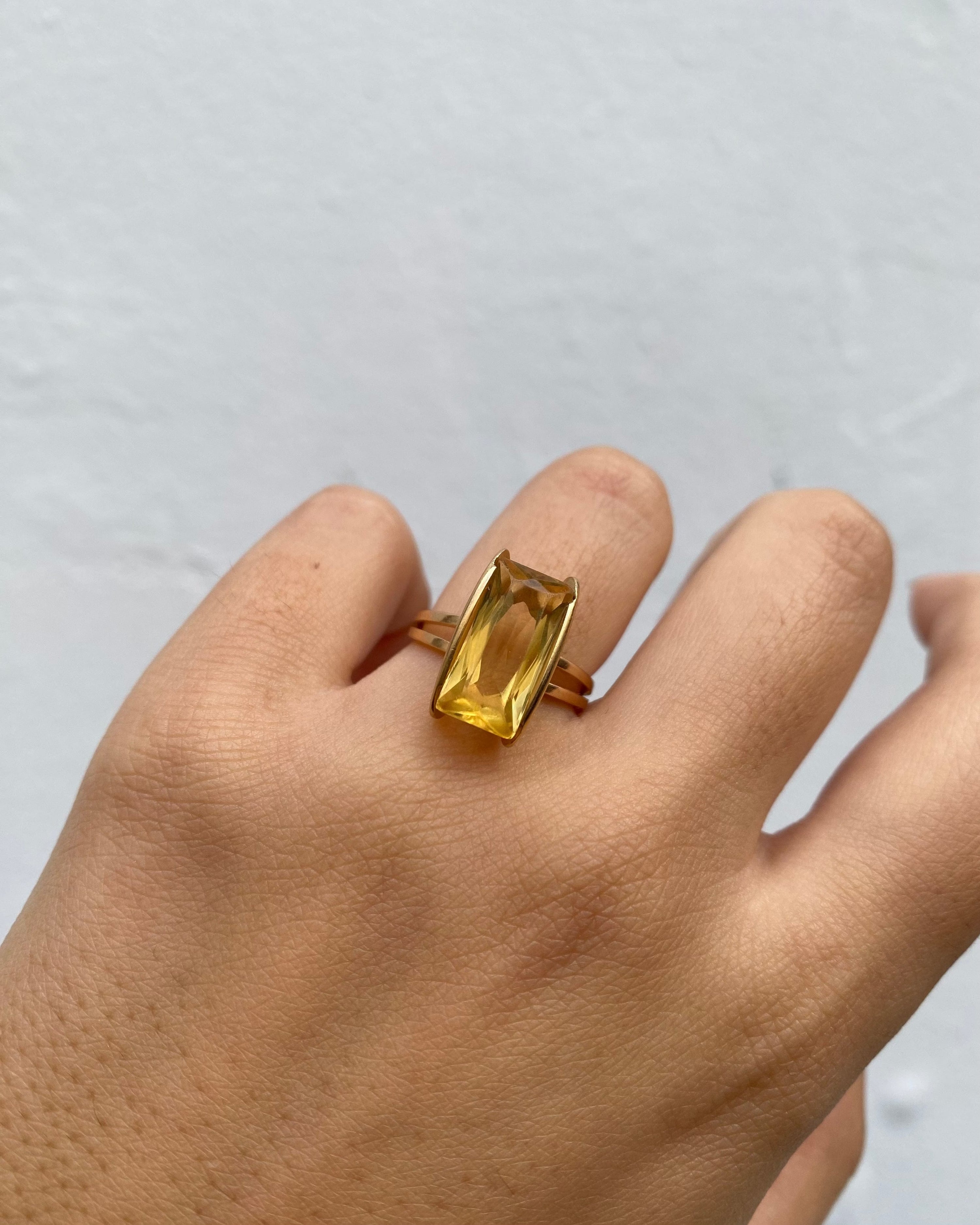 Bague Cocktail Citrine 3.70 carats "Olga"