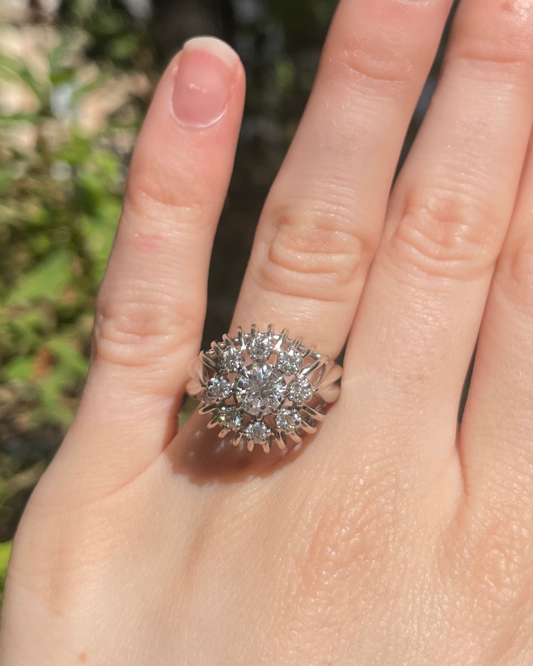 Bague Dôme Diamants 1.05 carat "Estelle" - Elliade Paris