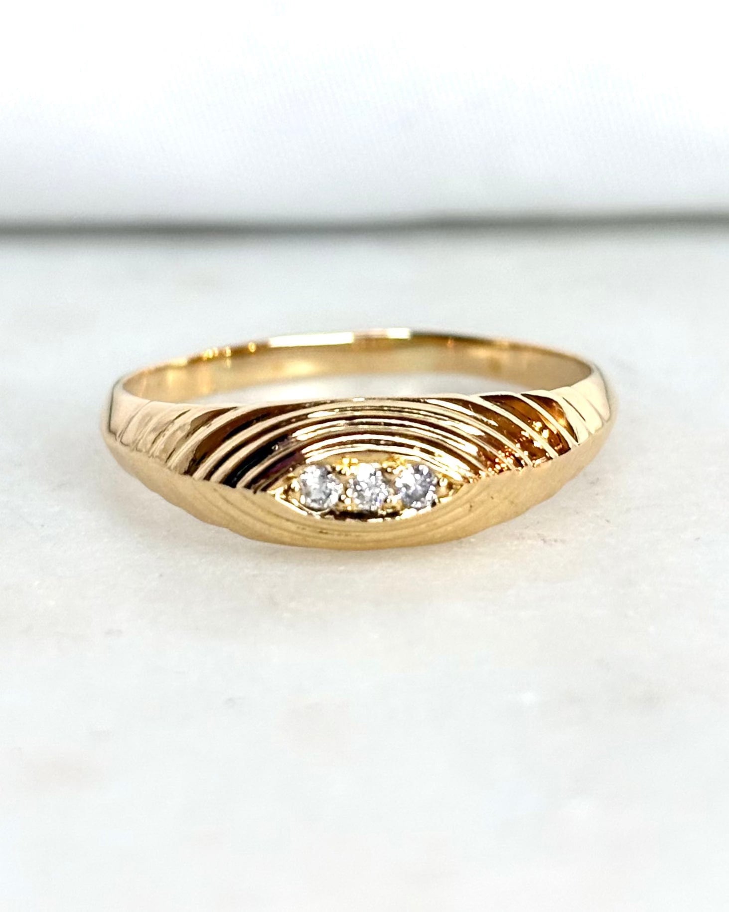 Bague Jonc Diamants "Ema"