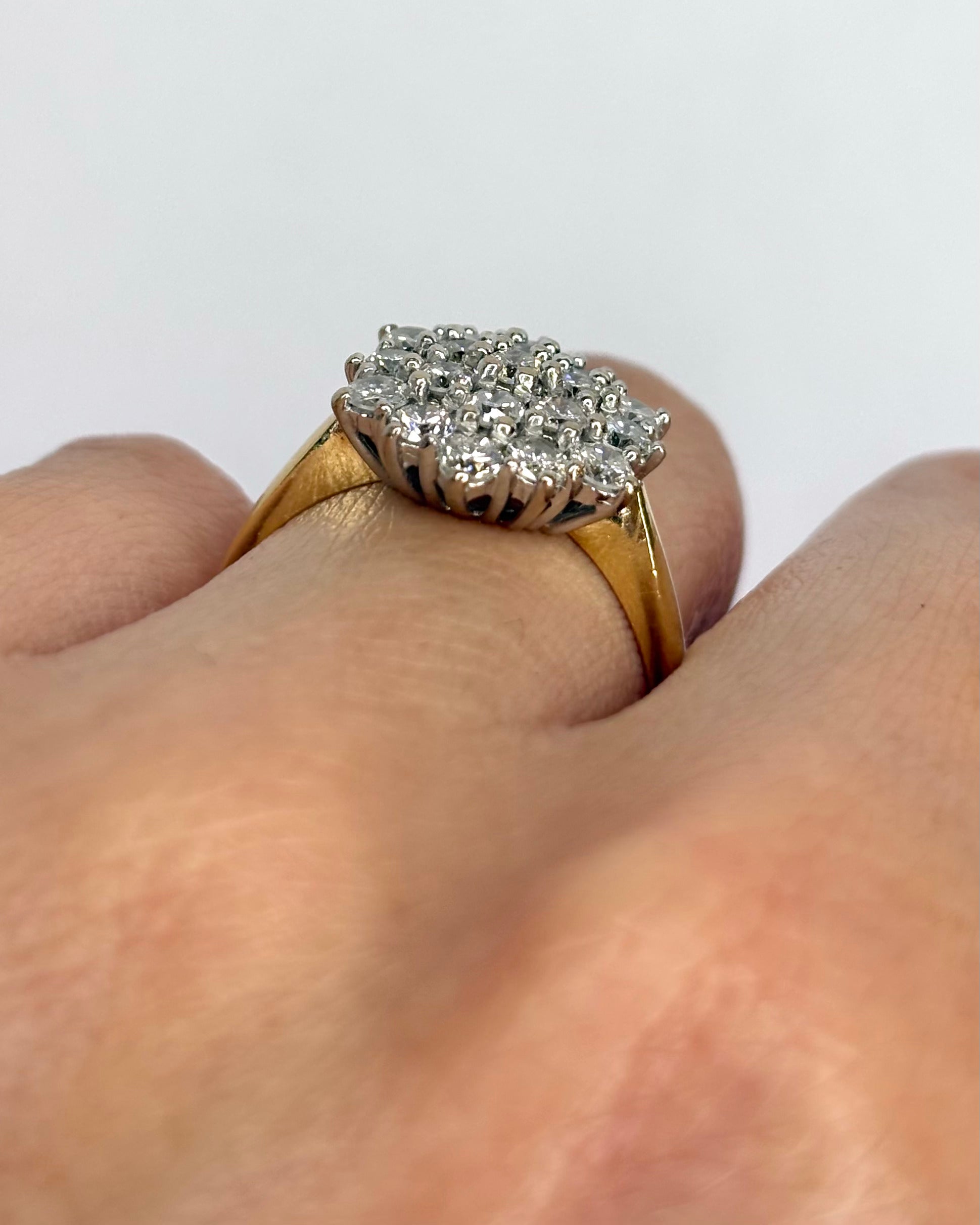 Bague Marguerite Diamants 1.19 carat "Megan"