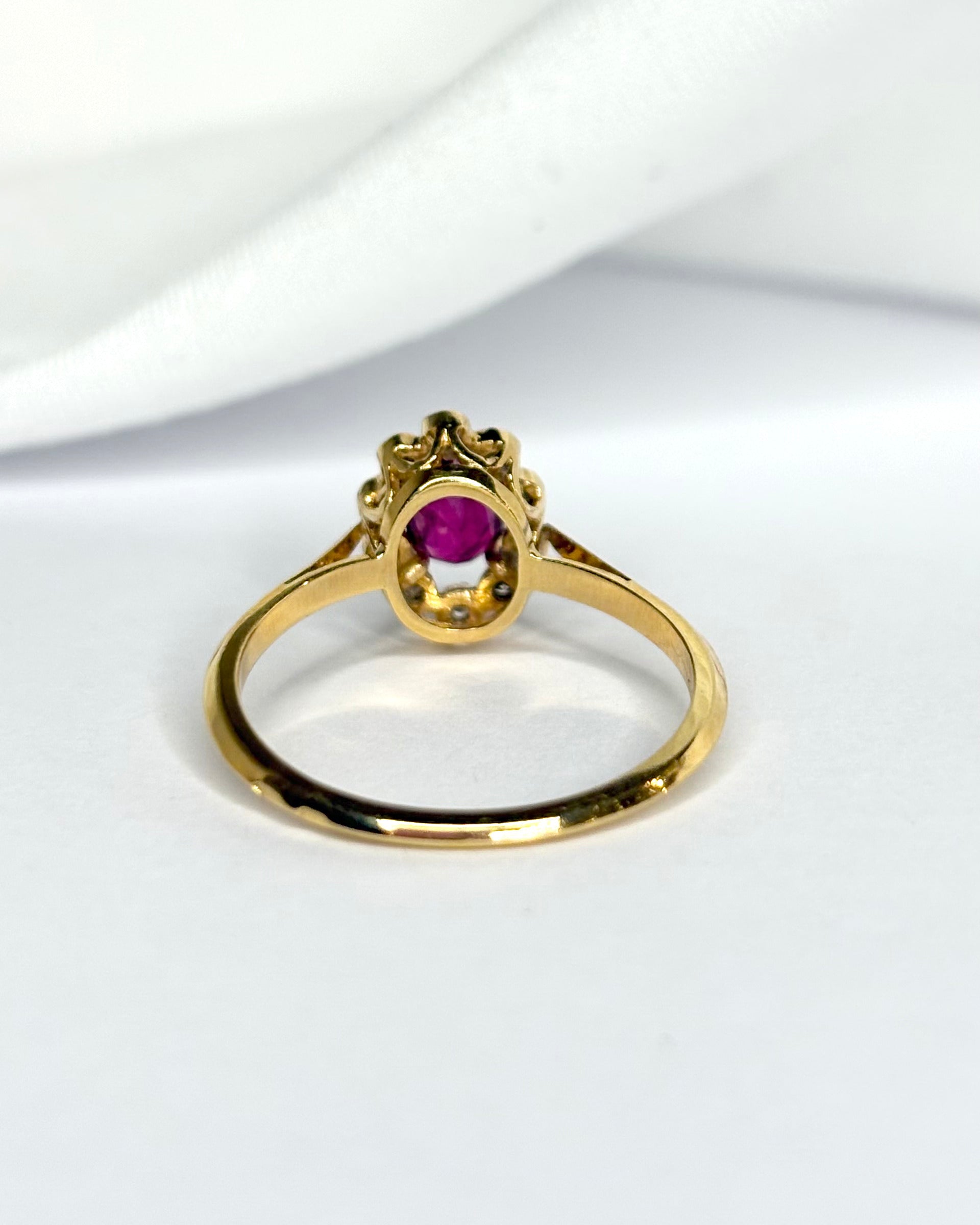 Marguerite Ruby 0.58 Carat & Diamonds Ring "Nolwenn"