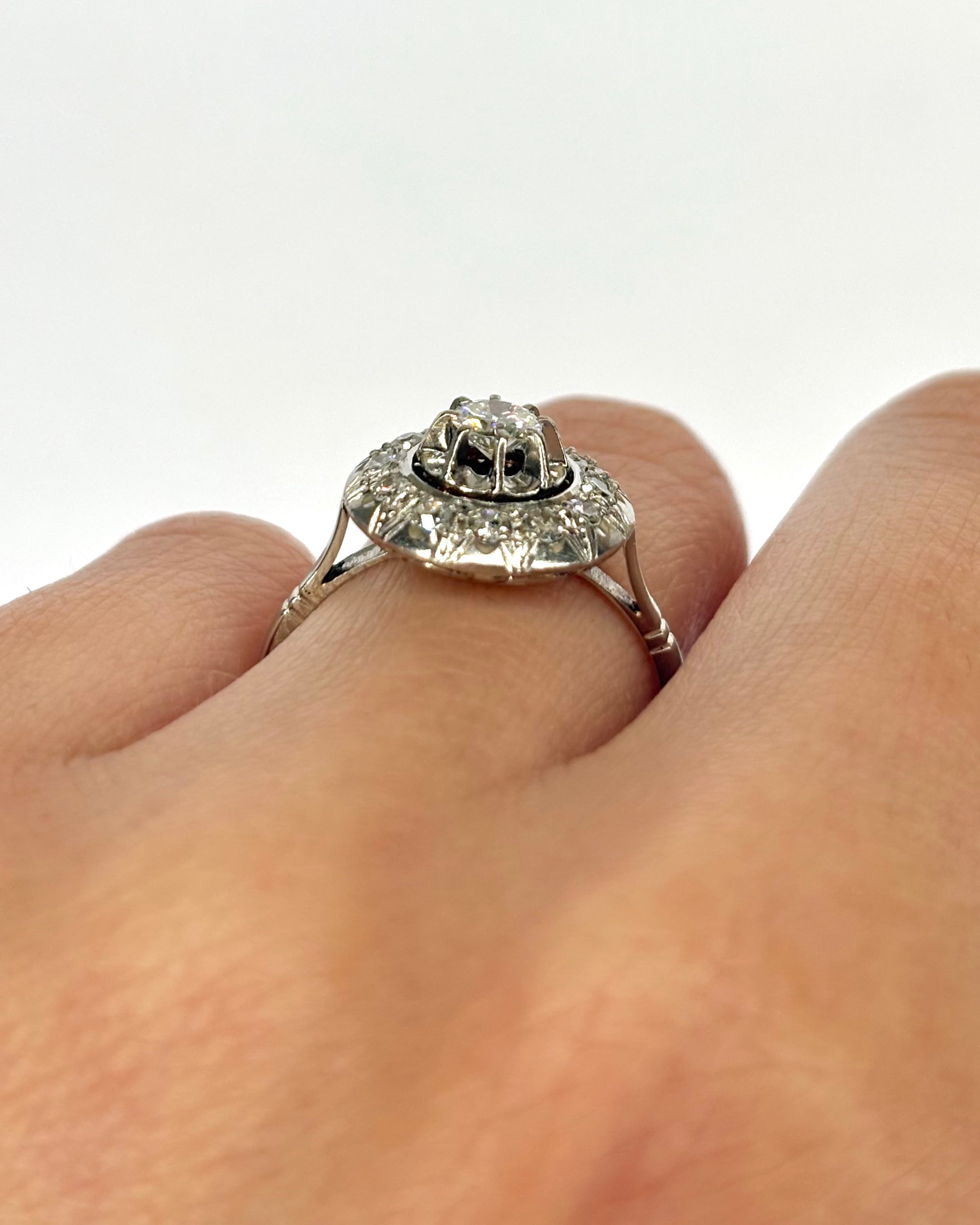 Bague Art Déco Diamants 0.54 carat 3g "Conny" - Elliade Paris