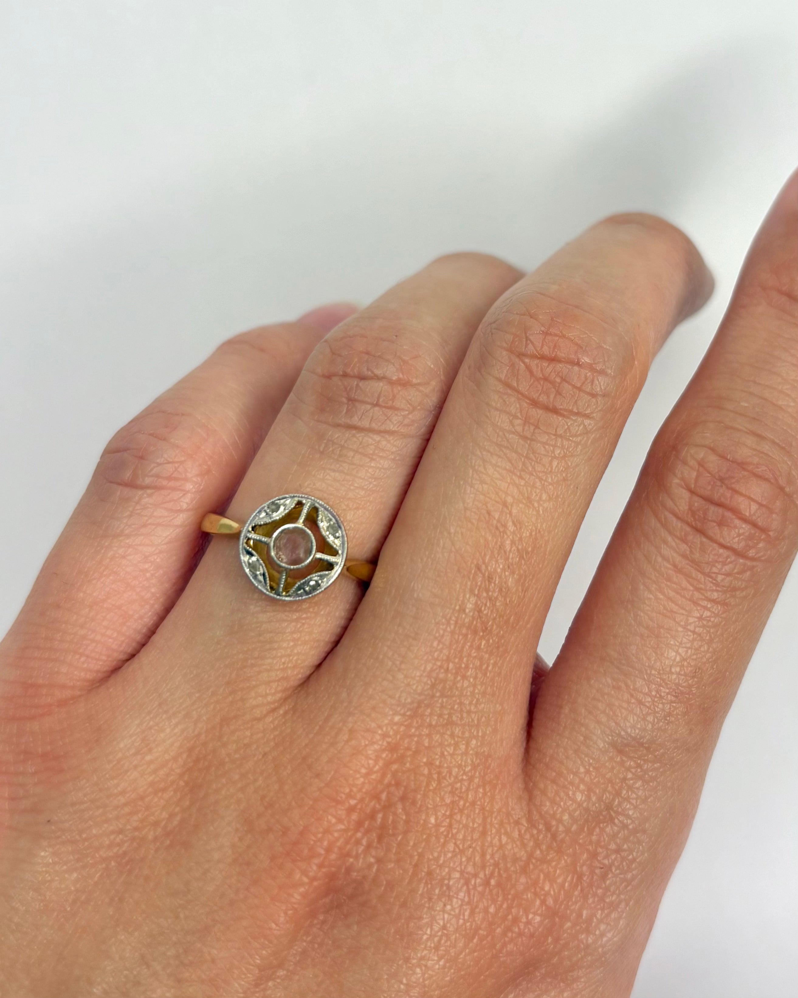Bague Art Déco Diamants "Daphné" - Elliade Paris