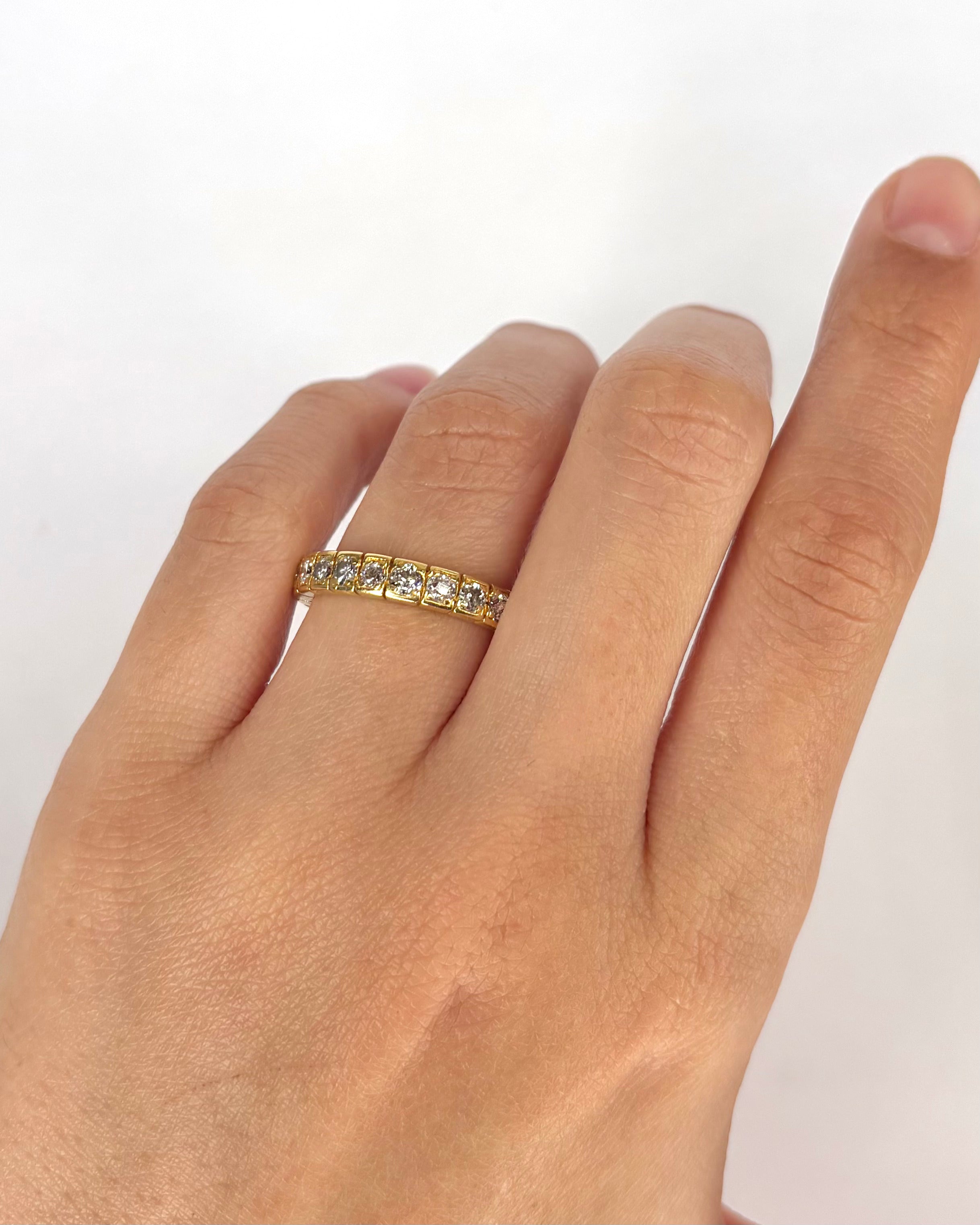 Alliance Américaine 4.72g & Diamants 1.10 carat "Carie" - Elliade Paris