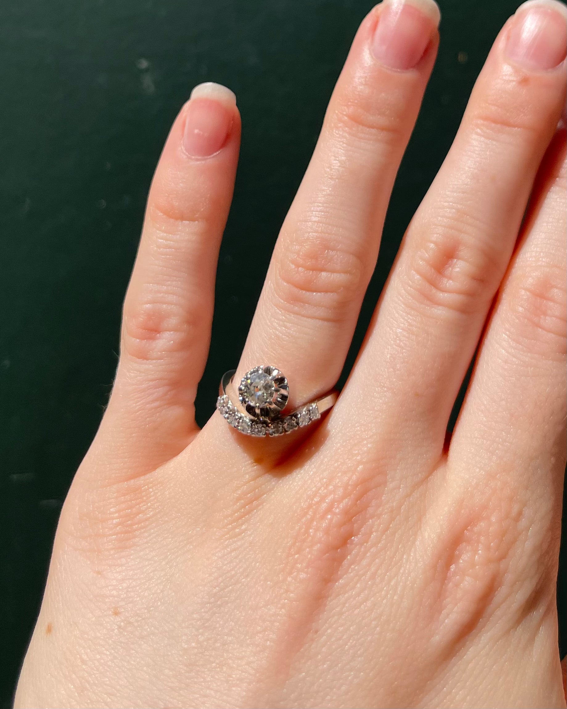 Anillo Vintage Diamantes 0.53 quilates "Zinia"
