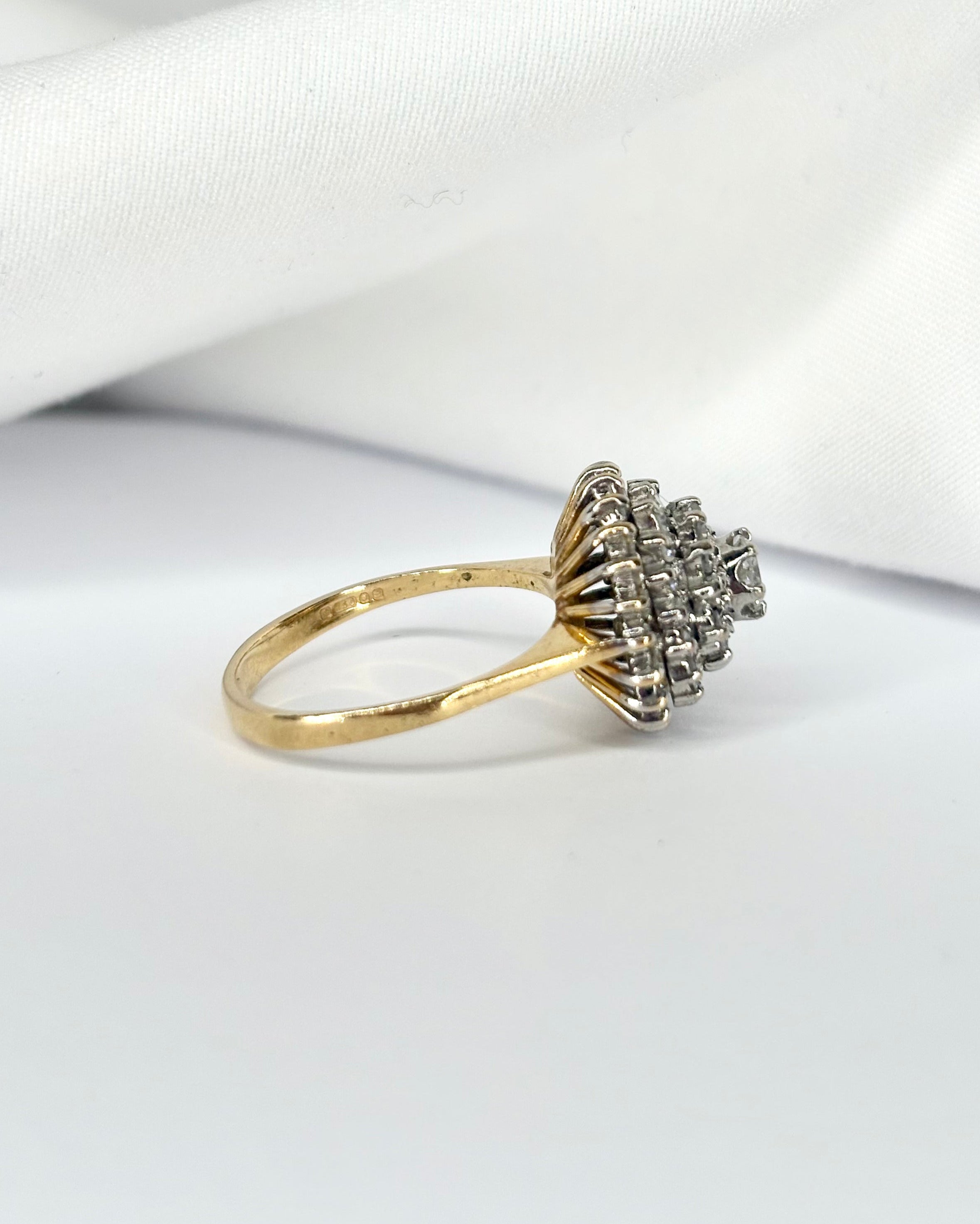 Bague Marguerite 53 Diamants 1.24 Carat "Nina"