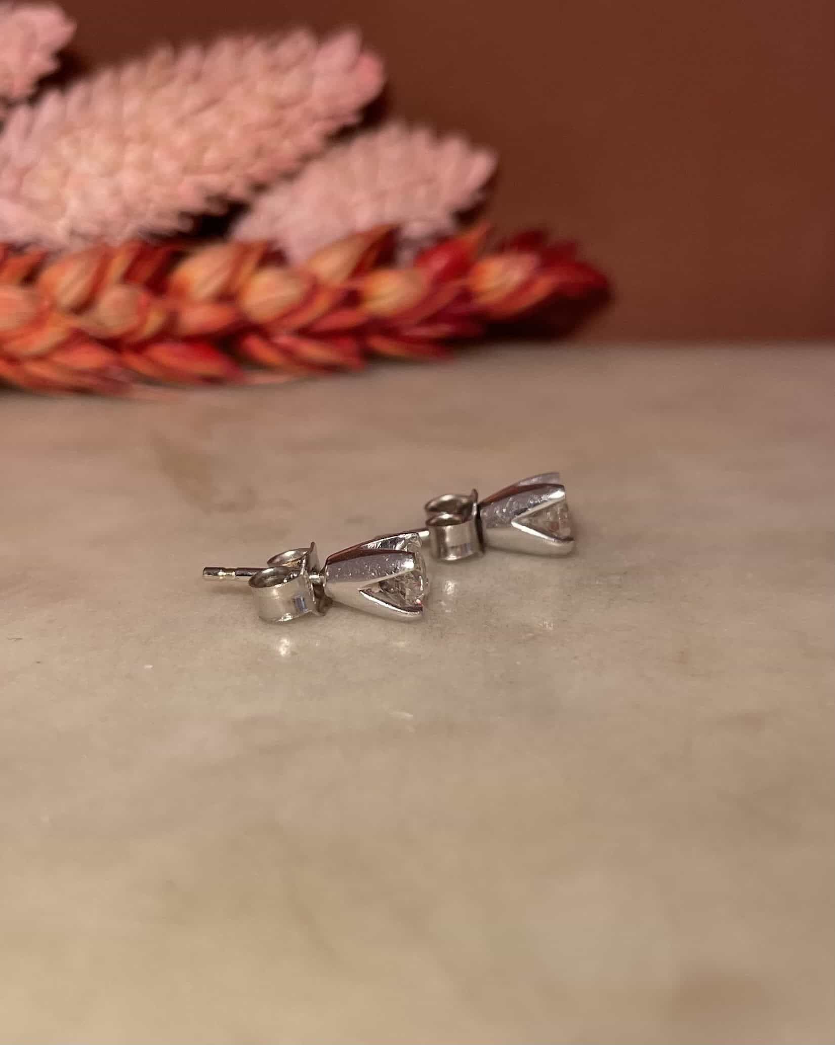 Pendientes vintage de diamantes de 0,40 quilates "Margo"