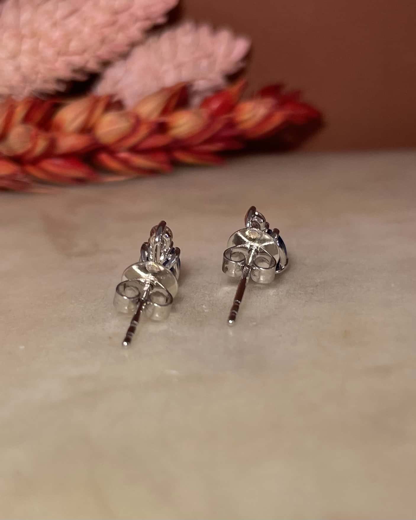 "Raquel" 0.80 carat Sapphire & Diamond Earrings
