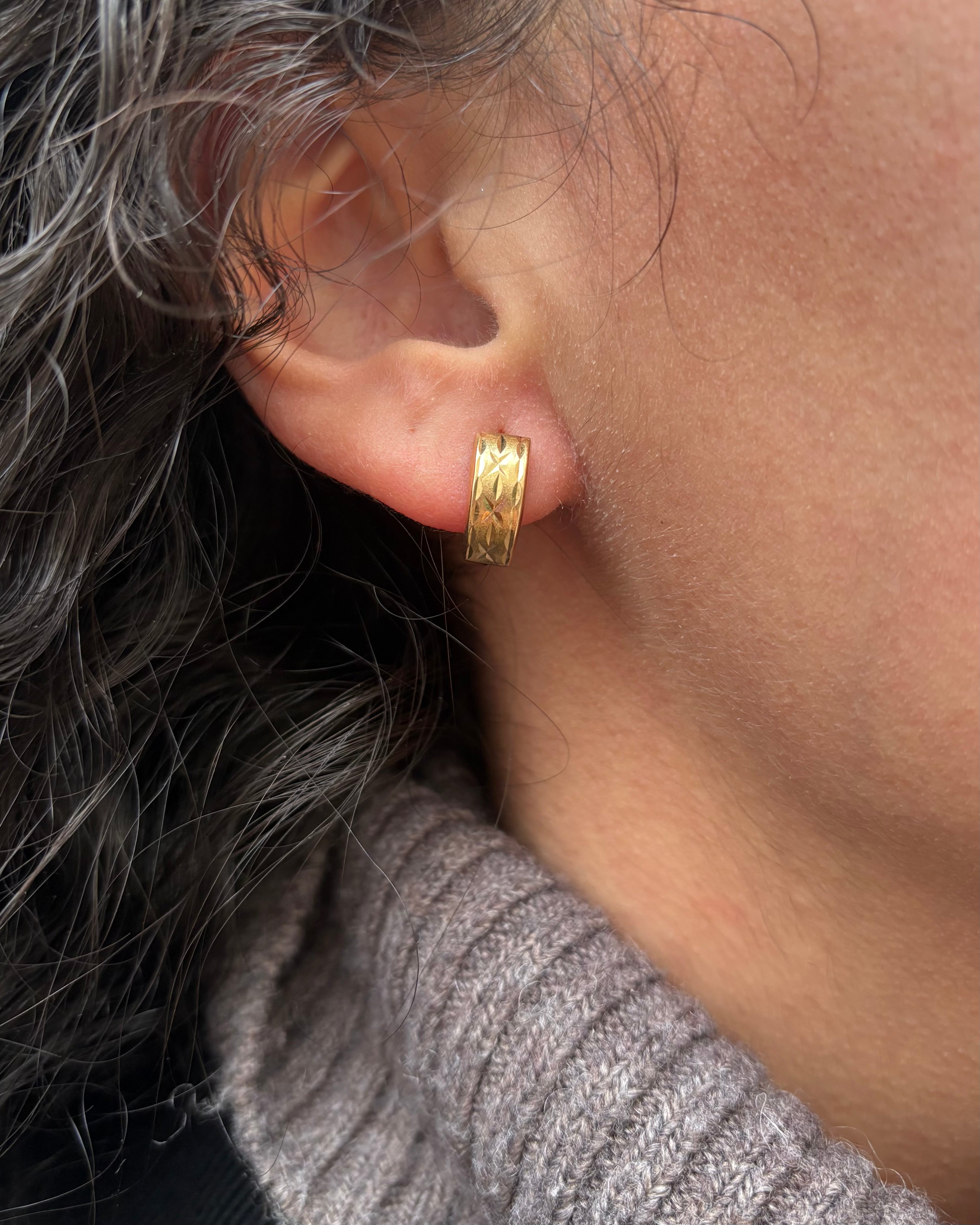 Créoles Oro Amarillo "Marina"