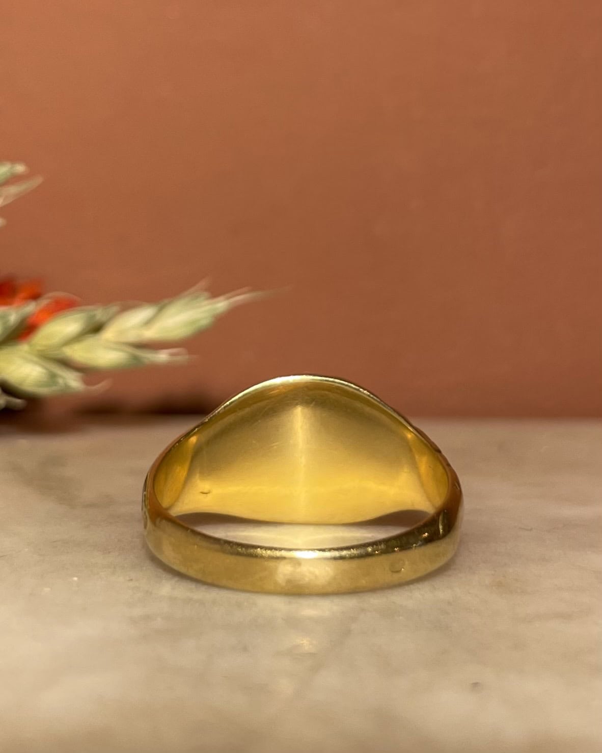Chevalière Vintage Or 18 carats "Emeth"