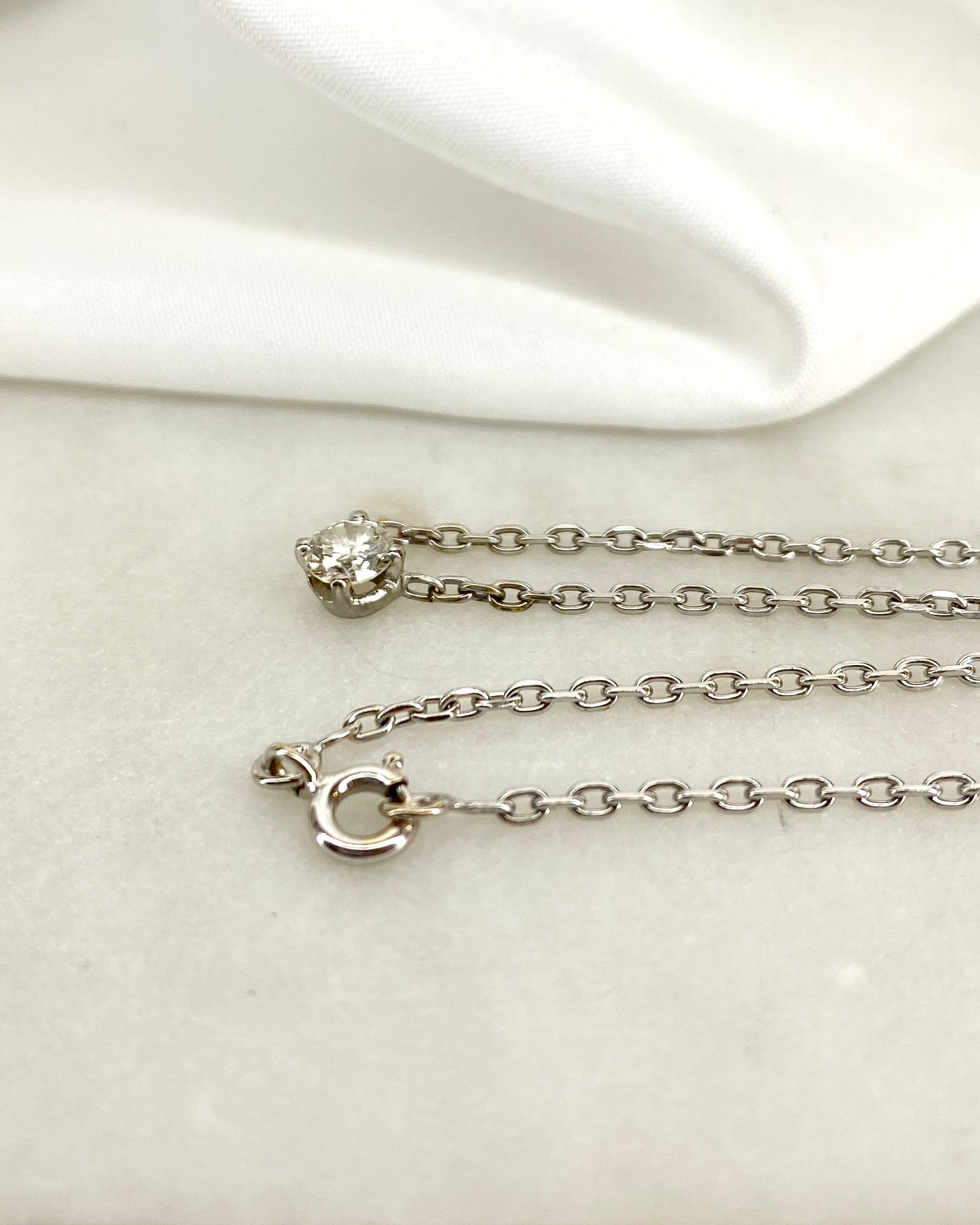 Collier Diamant 0.36 carat & or 4.39 g "Maïwenn"