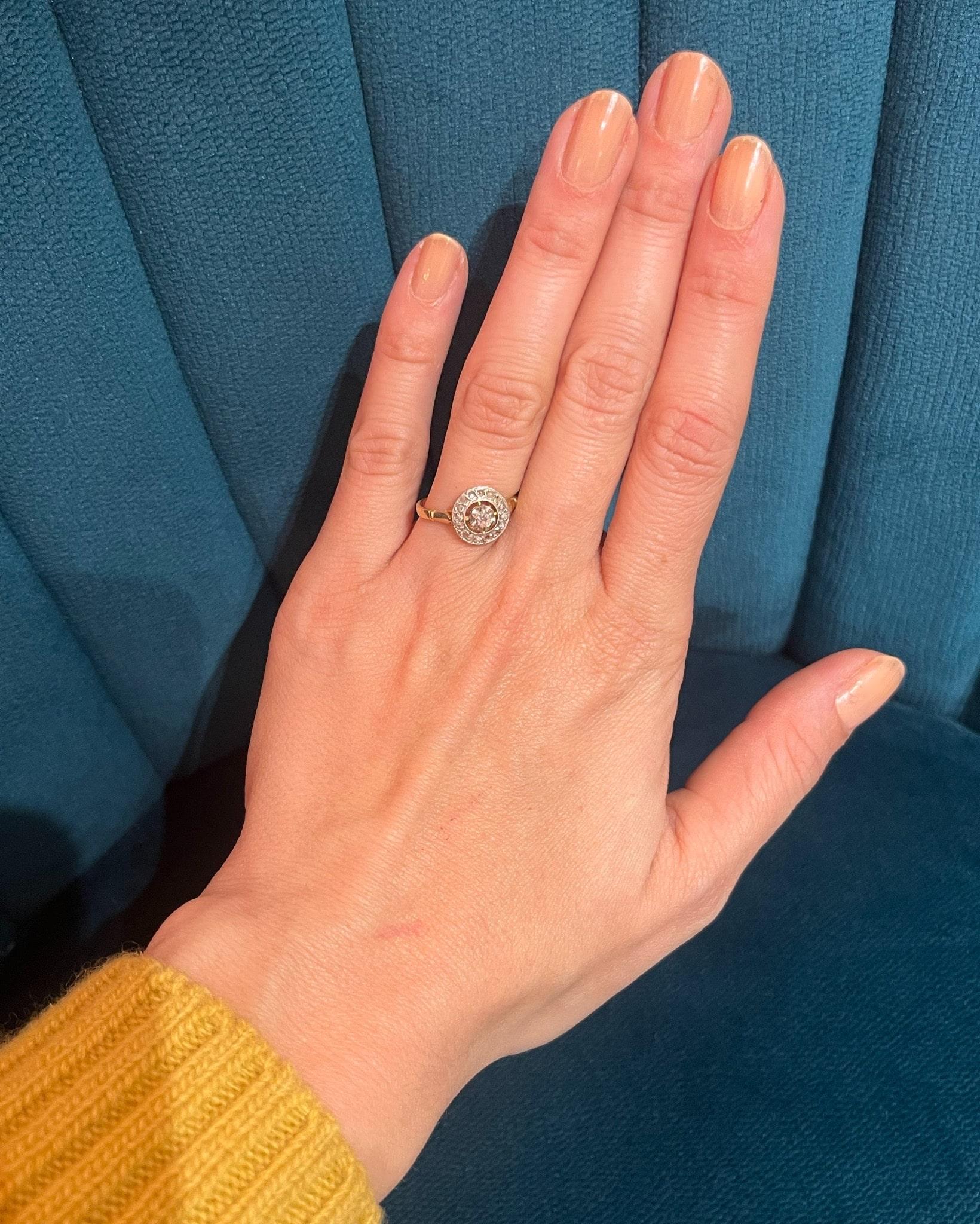 Art Deco diamond ring "Sélia"