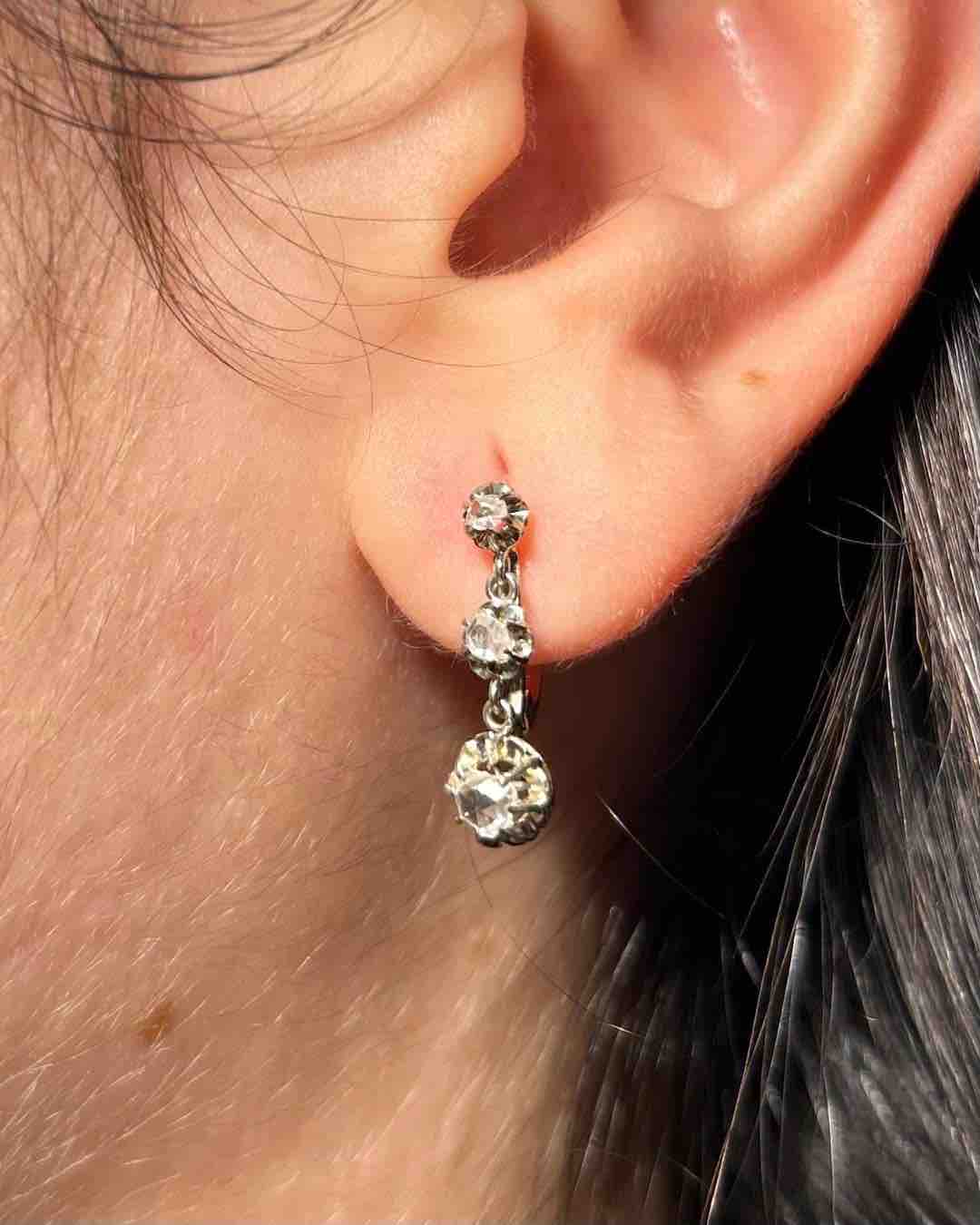 Dormeuses Diamants vintage "Solina"