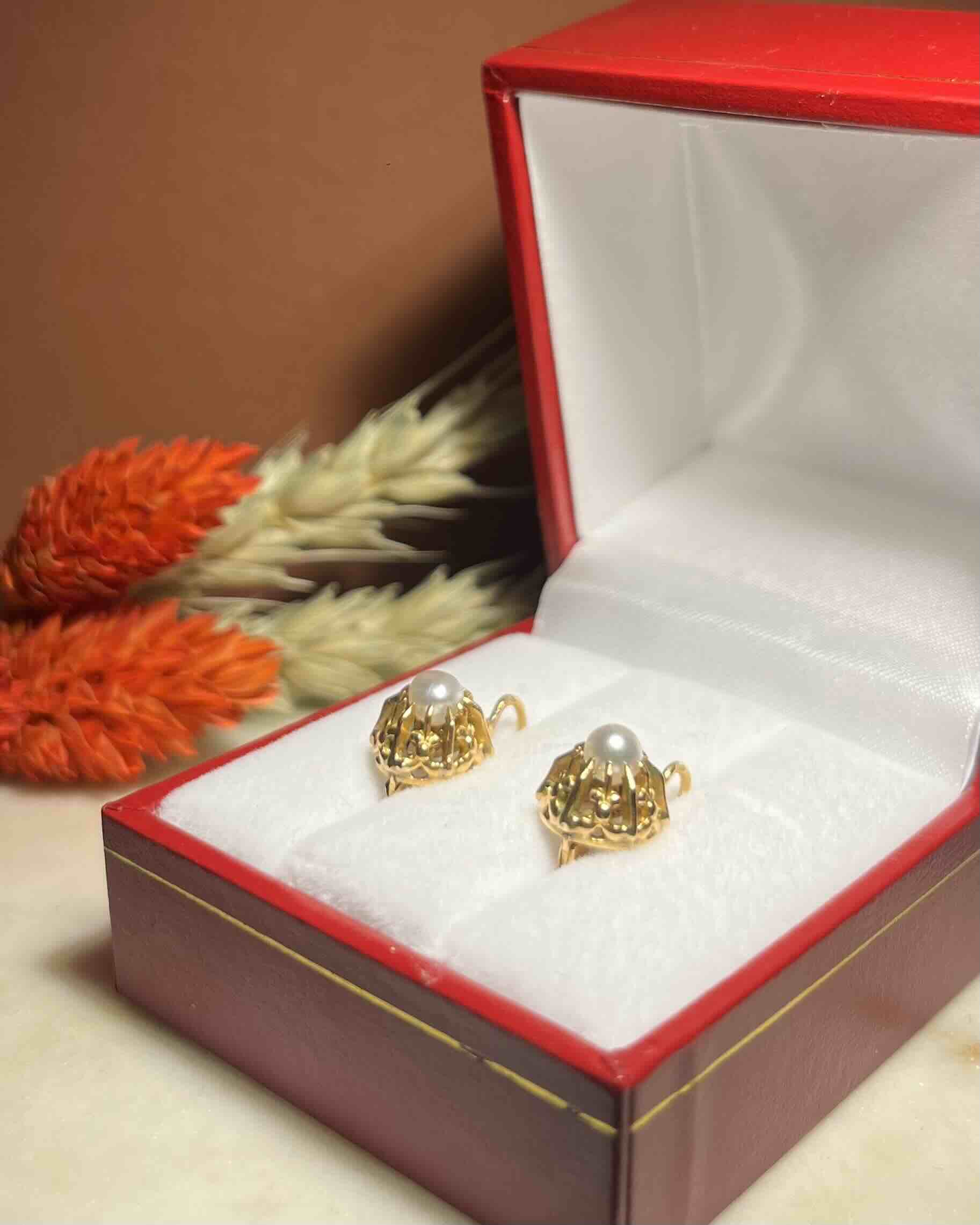 Dormeuses Vintage Perles "Horia"