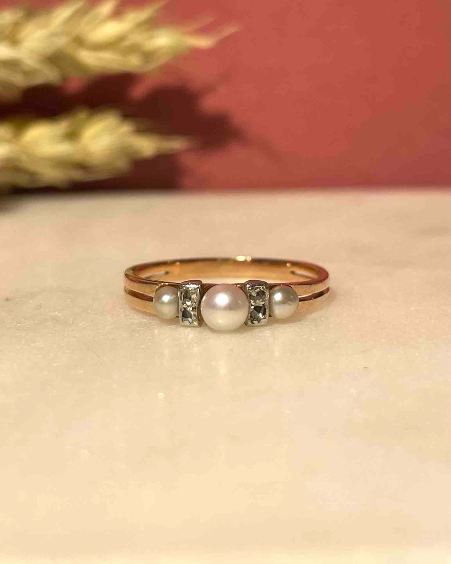 Bague Trilogie Perles & Diamants "Paloma"