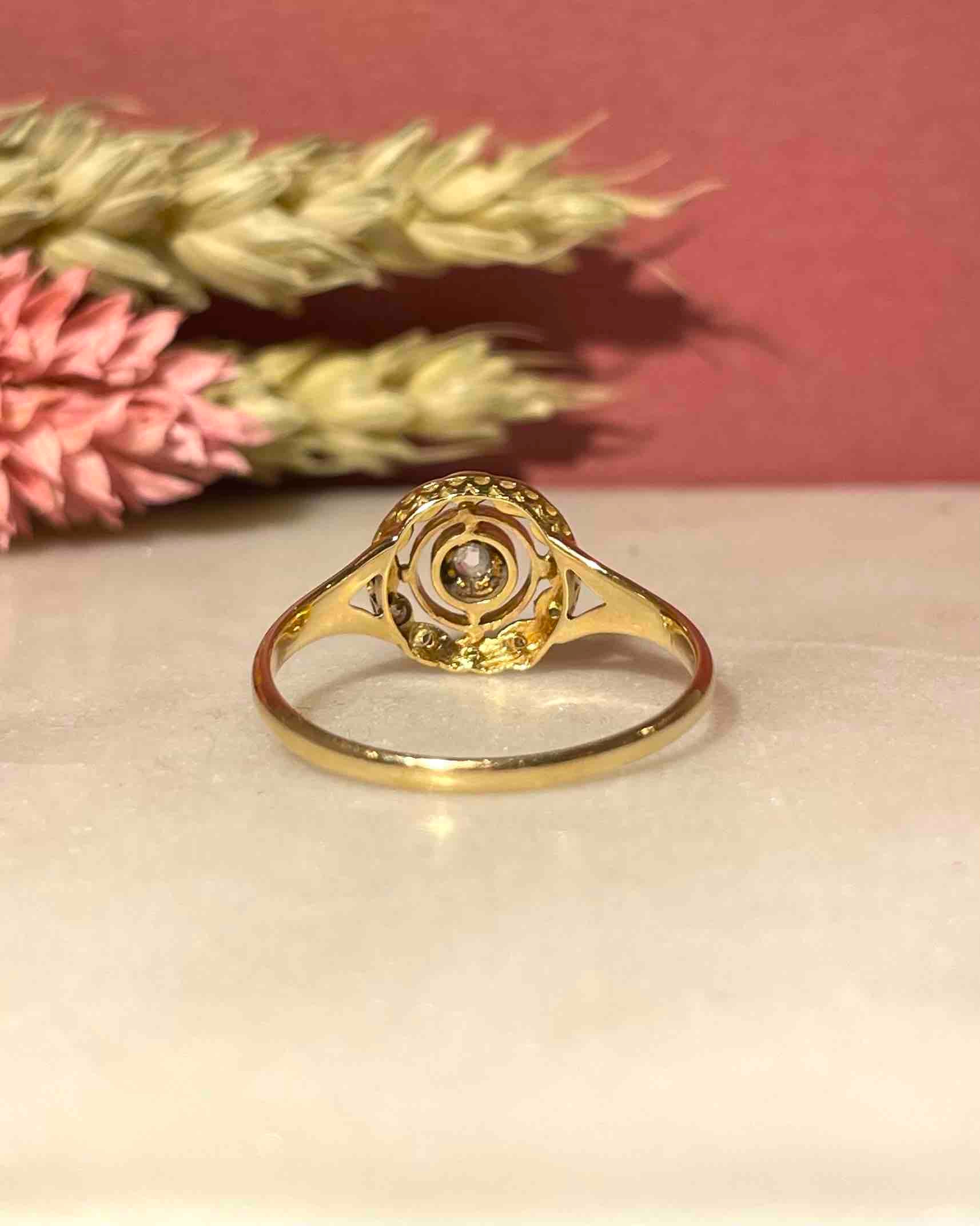 Bague Vintage Art-Déco Diamants "Holia"