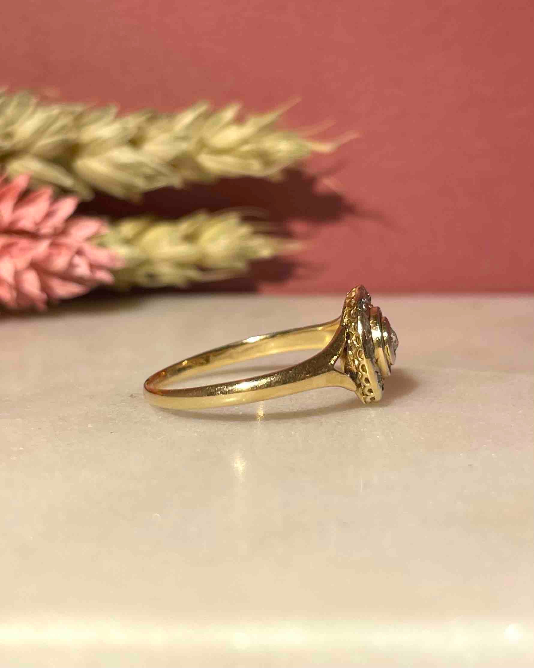 Bague Vintage Art-Déco Diamants "Holia"