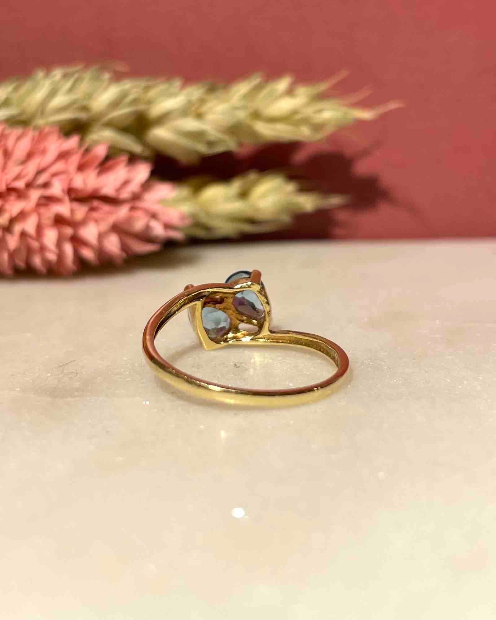 Bague Toi & Moi Topazes "Joséphine"