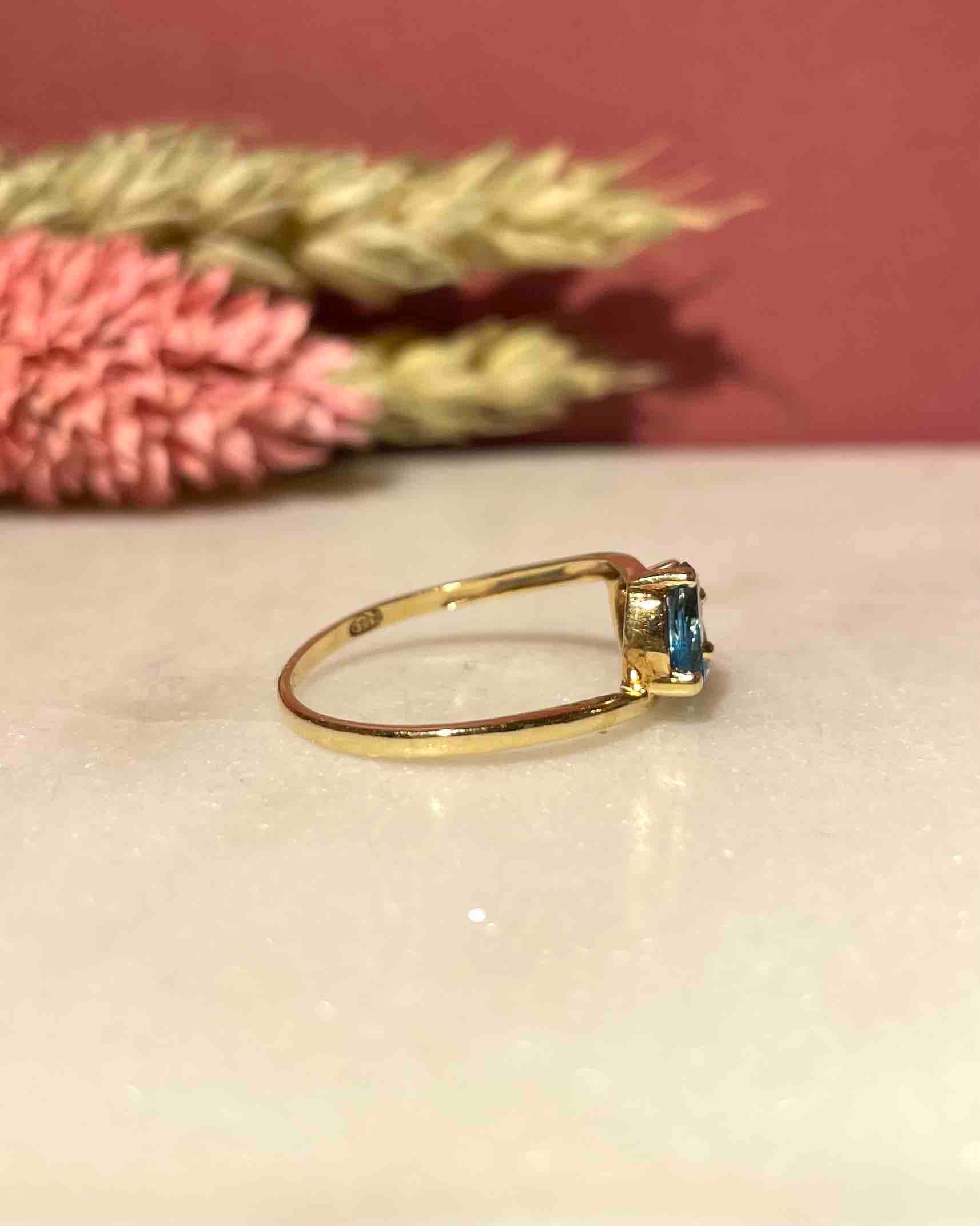 Bague Toi & Moi Topazes "Joséphine"