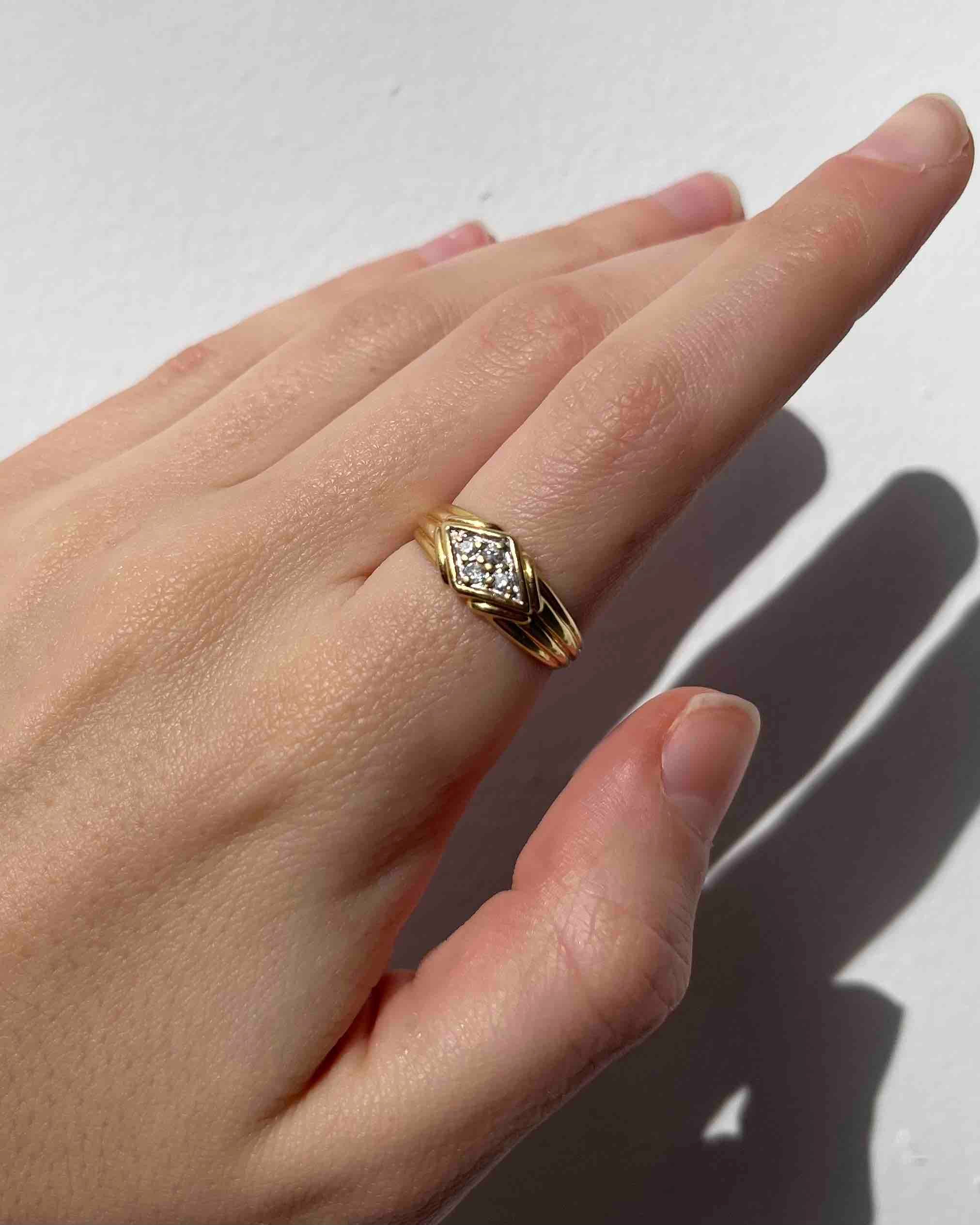 Bague Jonc Diamants "Saliba"