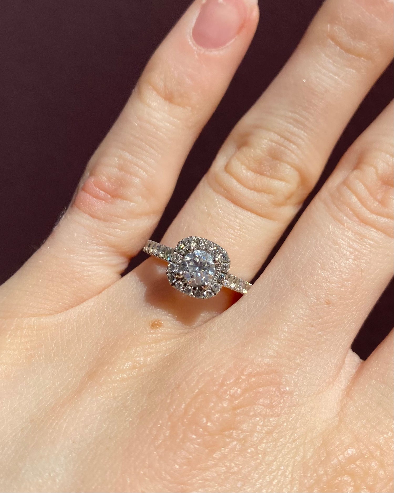 Bague Style Art-déco Diamants 1.05 carat "Esmeria"