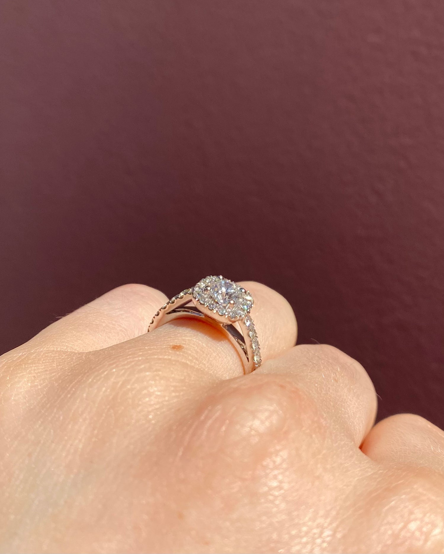 Bague Style Art-déco Diamants 1.05 carat "Esmeria"