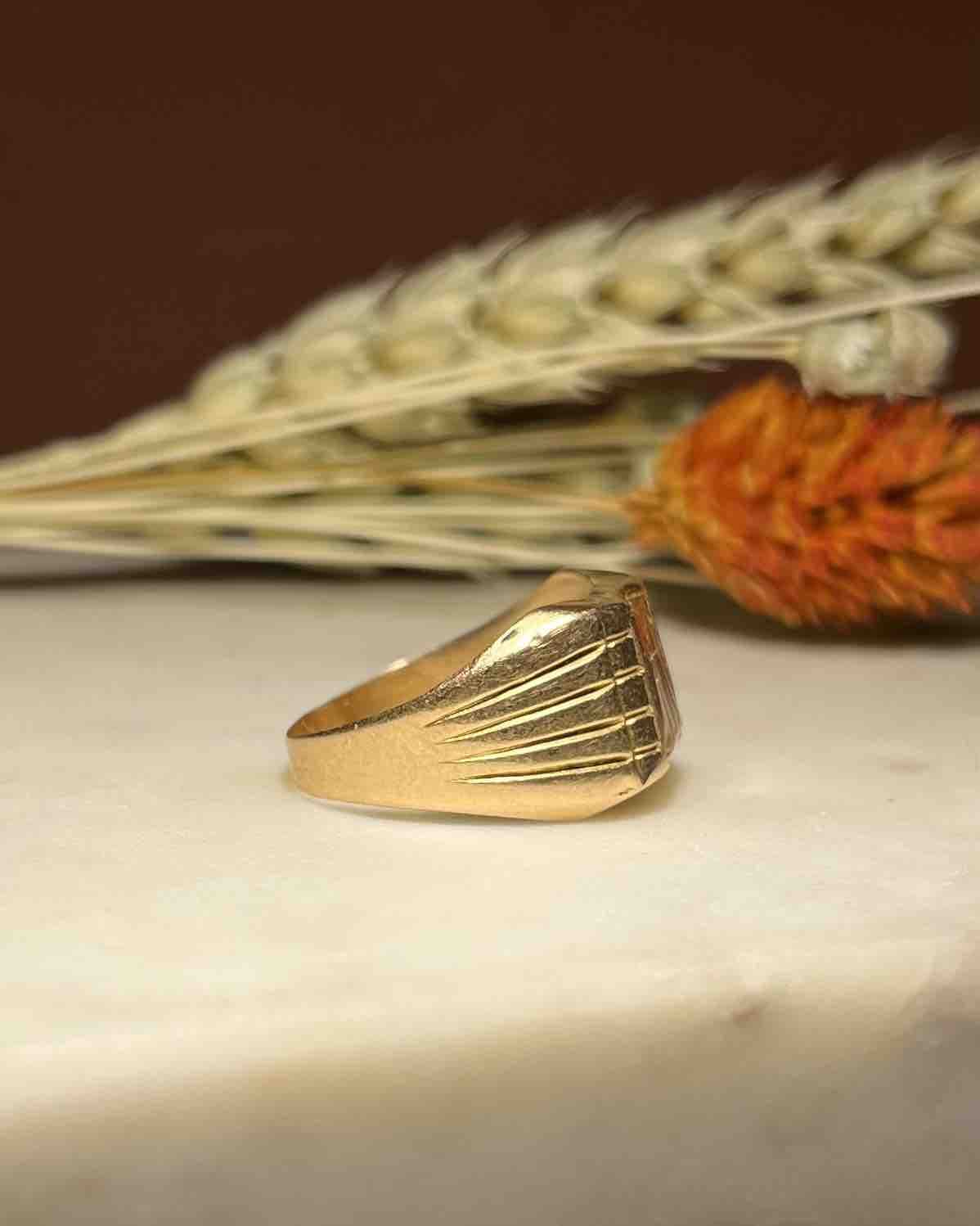 Bague chevalière Art Déco "Callisto"